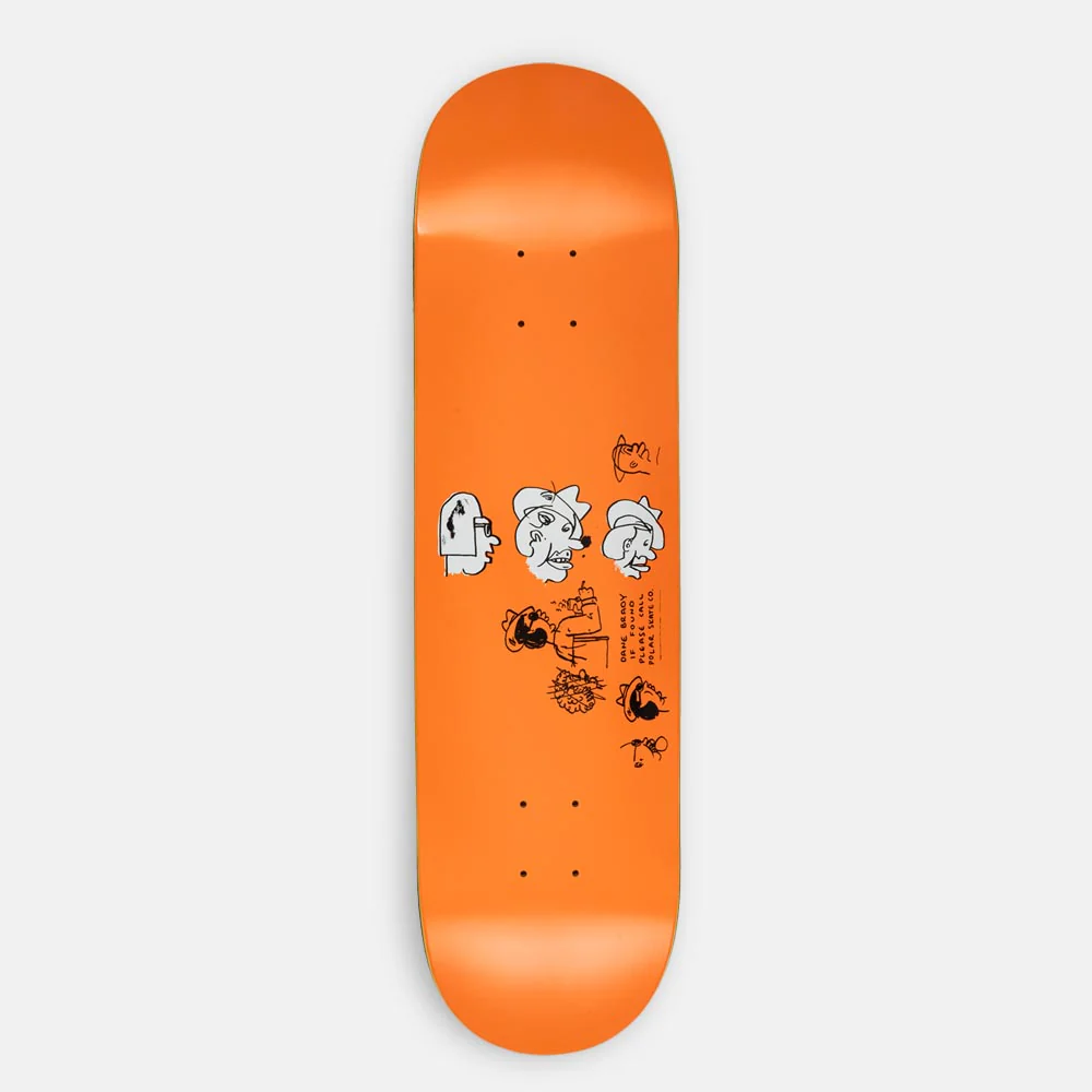 Polar Skate Co. - 8.5" Dane Brady Mia Skateboard Deck (Orange)