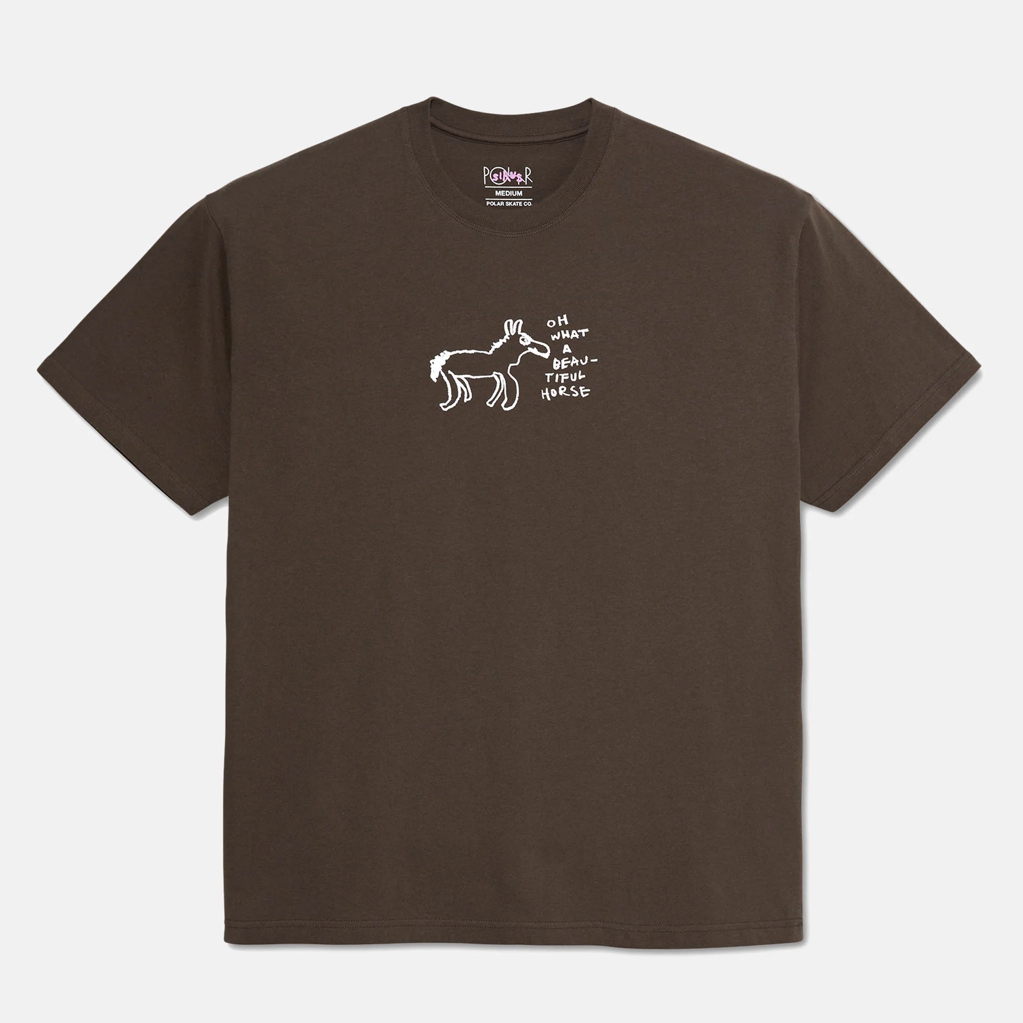 Polar Skate Co. - Beautiful Horses T-Shirt - Chocolate