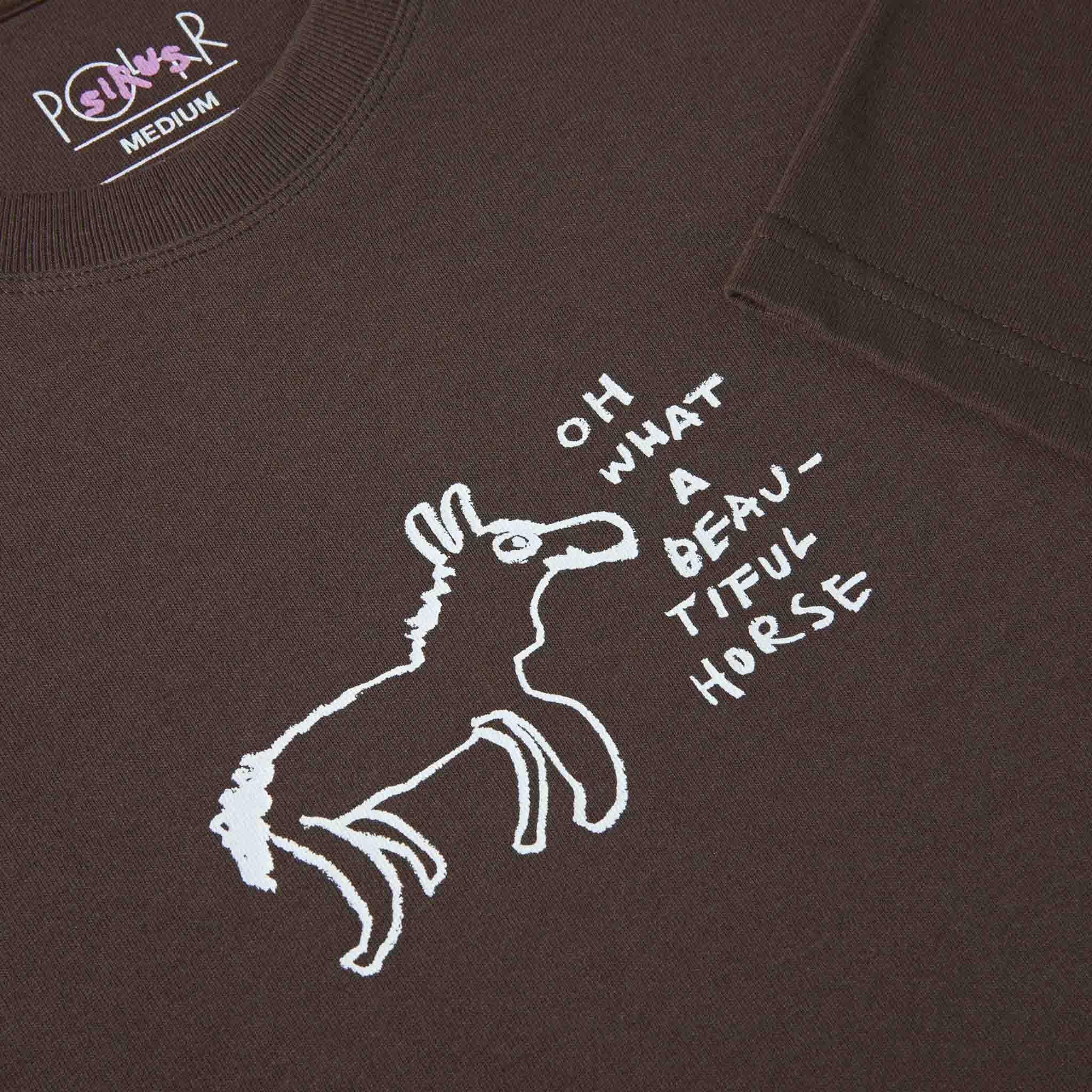 Polar Skate Co. - Beautiful Horses T-Shirt - Chocolate - Image 3