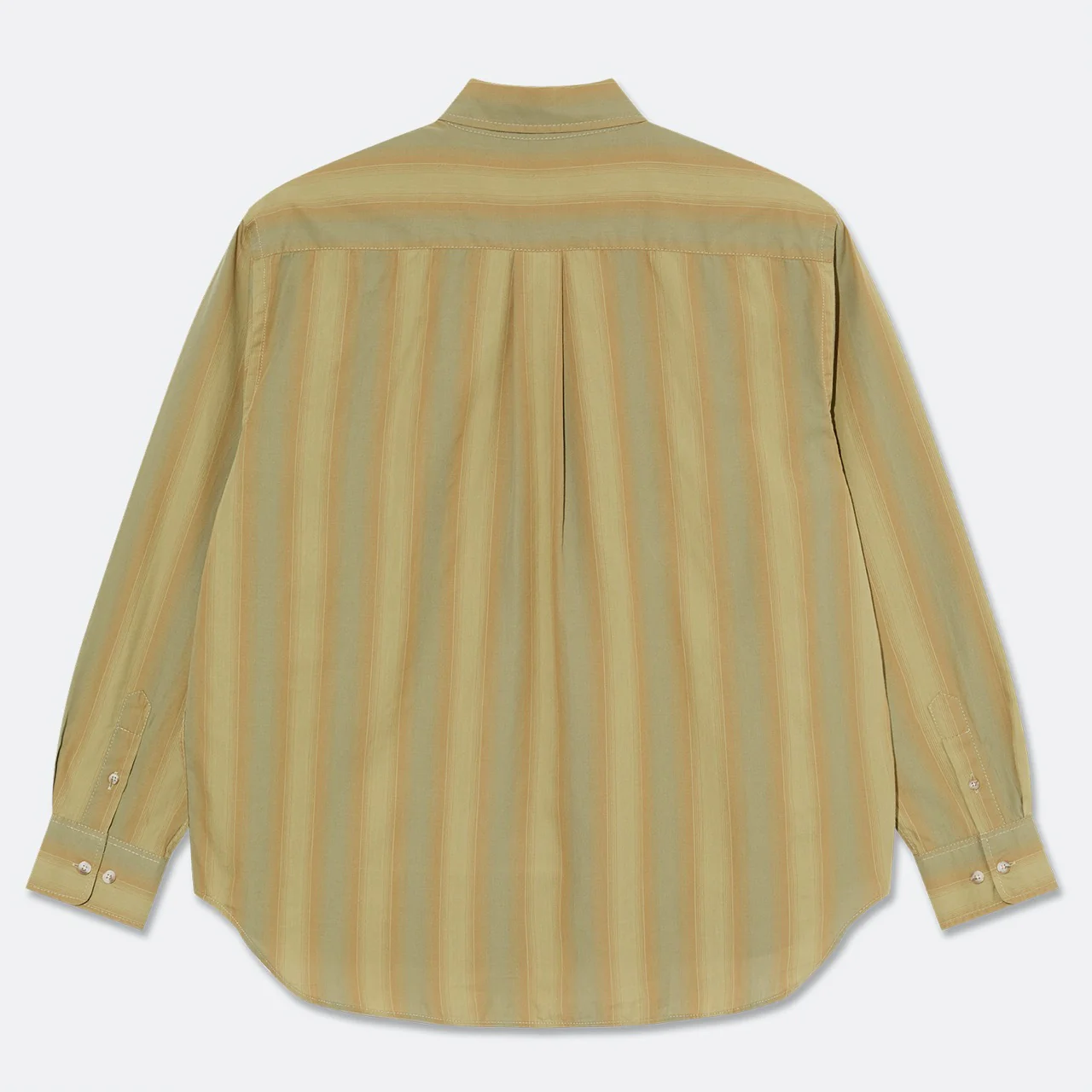 Polar Skate Co. - Ben Long Sleeve Shirt - Green Stripe - Image 3