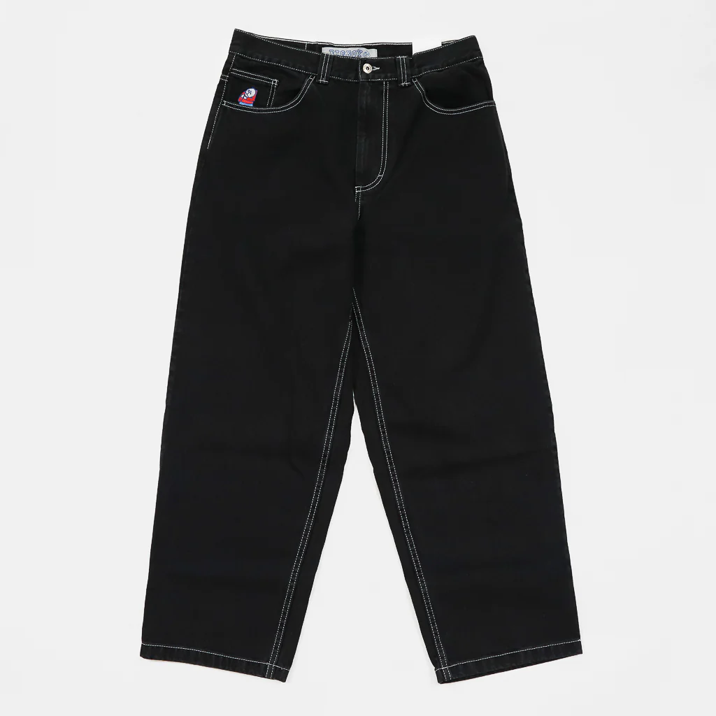 Polar Skate Co. - Big Boy Denim Jeans - Black (Contrast Stitching) - Image 2