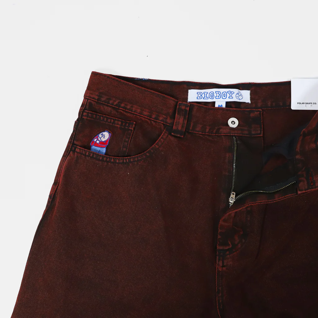 Polar Skate Co. - Big Boy Denim Jeans - Red Black - Image 3