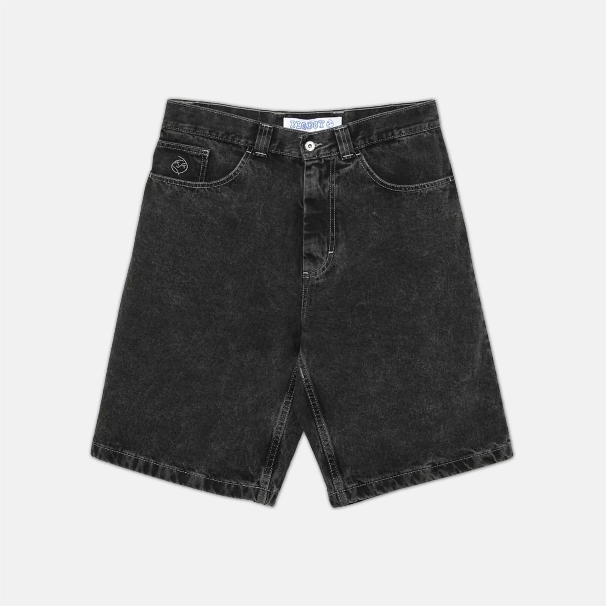 Polar Skate Co. - Big Boy Denim Shorts - Silver Black - Image 2