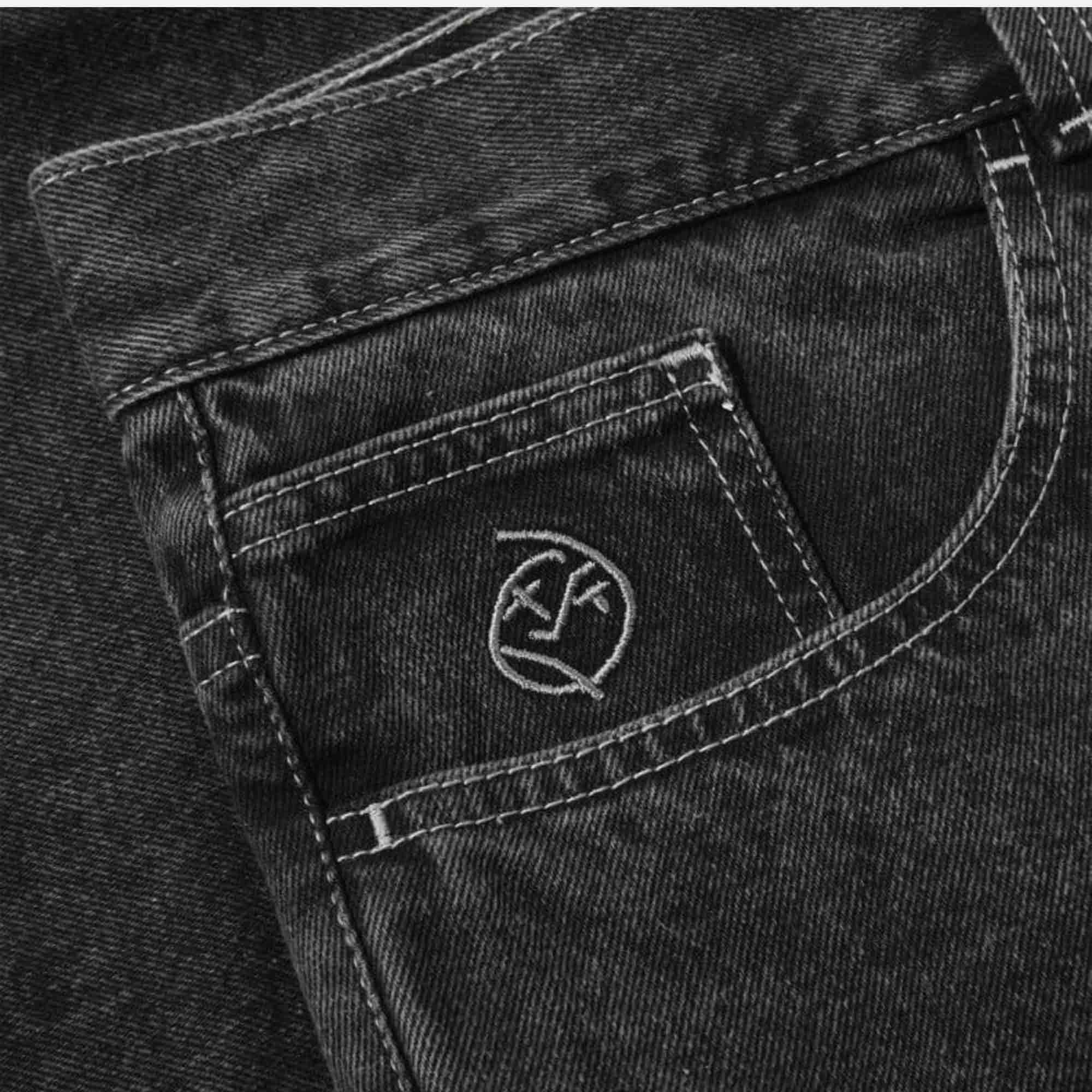 Polar Skate Co. - Big Boy Denim Shorts - Silver Black - Image 3