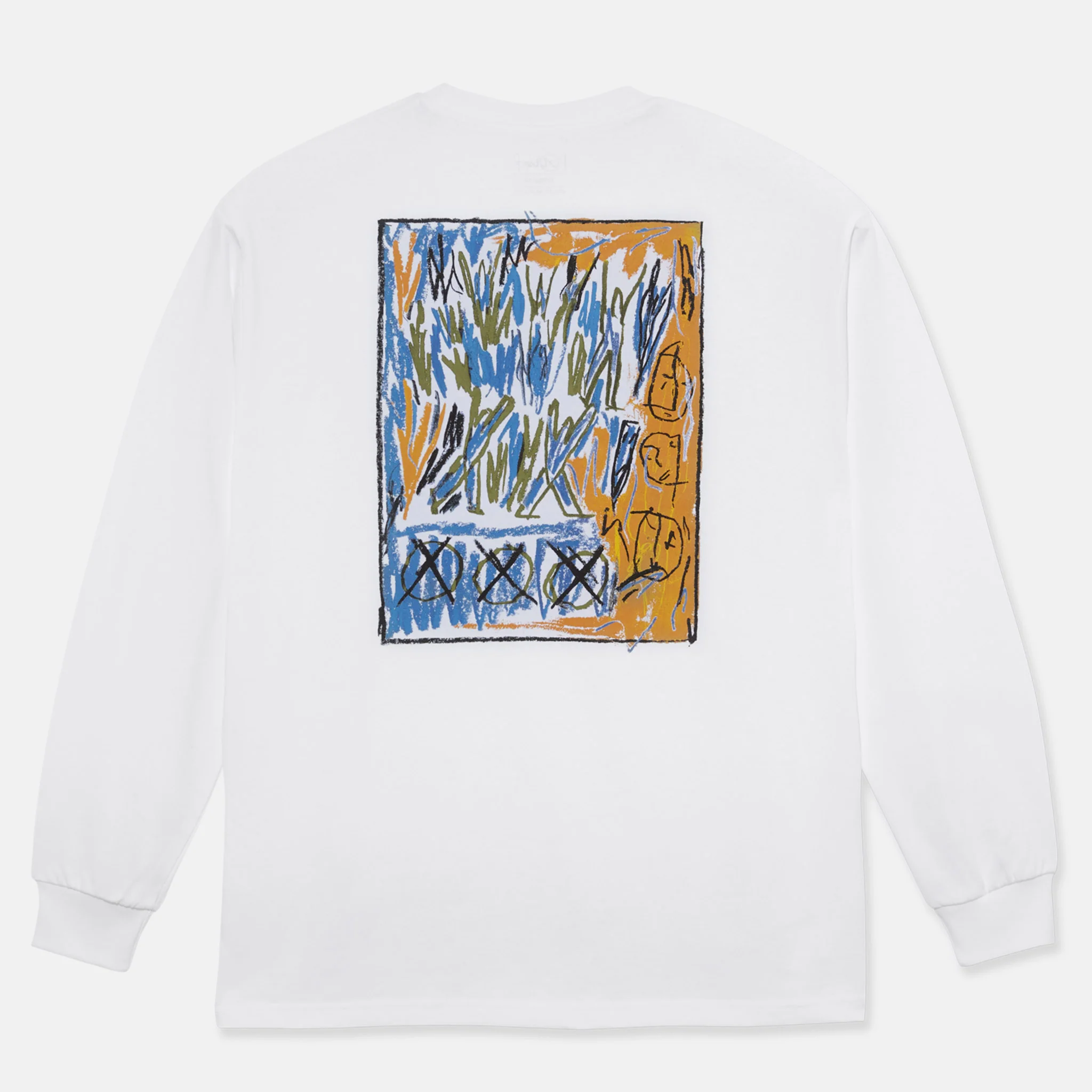 Polar Skate Co. - Campfire Longsleeve T-Shirt - White
