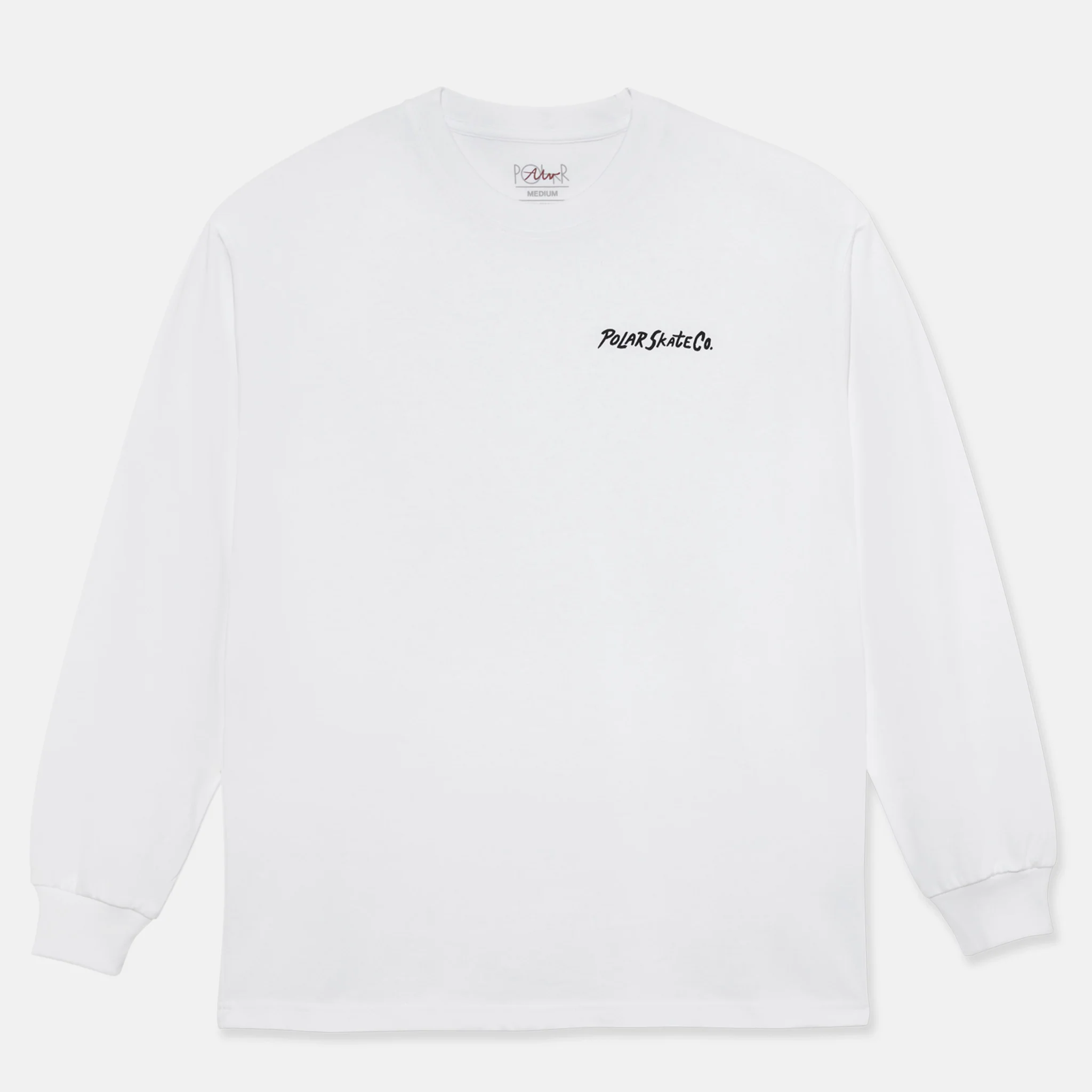 Polar Skate Co. - Campfire Longsleeve T-Shirt - White - Image 2