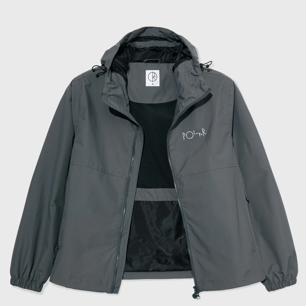 Polar Skate Co. - Coach Hooded Zip Jacket - Graphite - Image 2