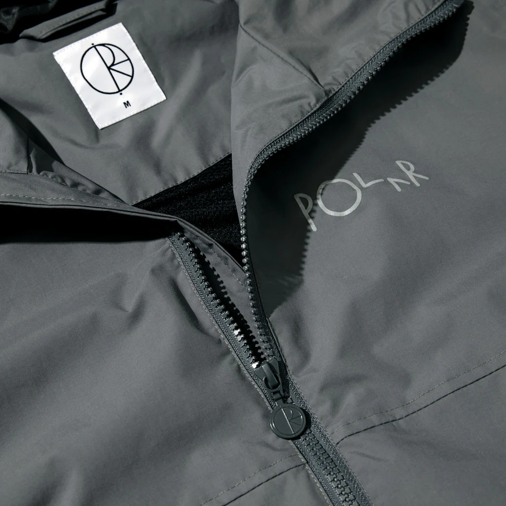 Polar Skate Co. - Coach Hooded Zip Jacket - Graphite - Image 3