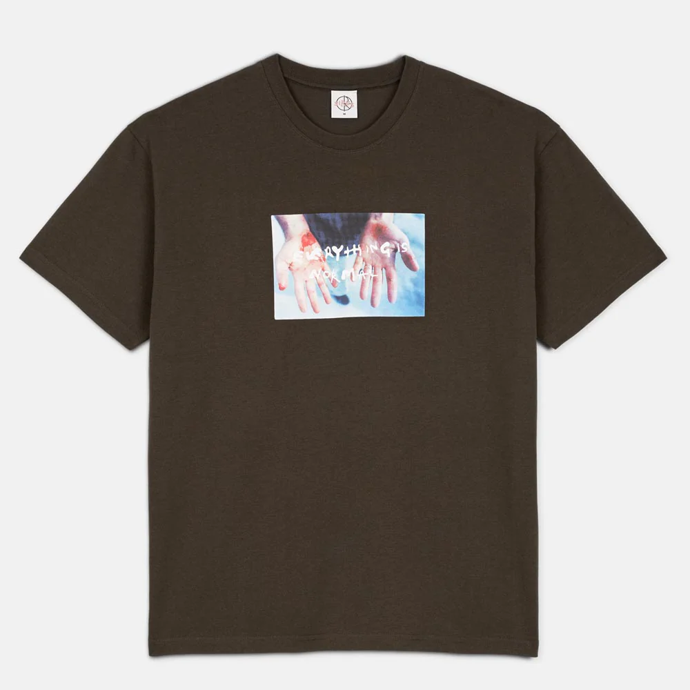 Polar Skate Co. - Commitment Logo T-Shirt - Brown
