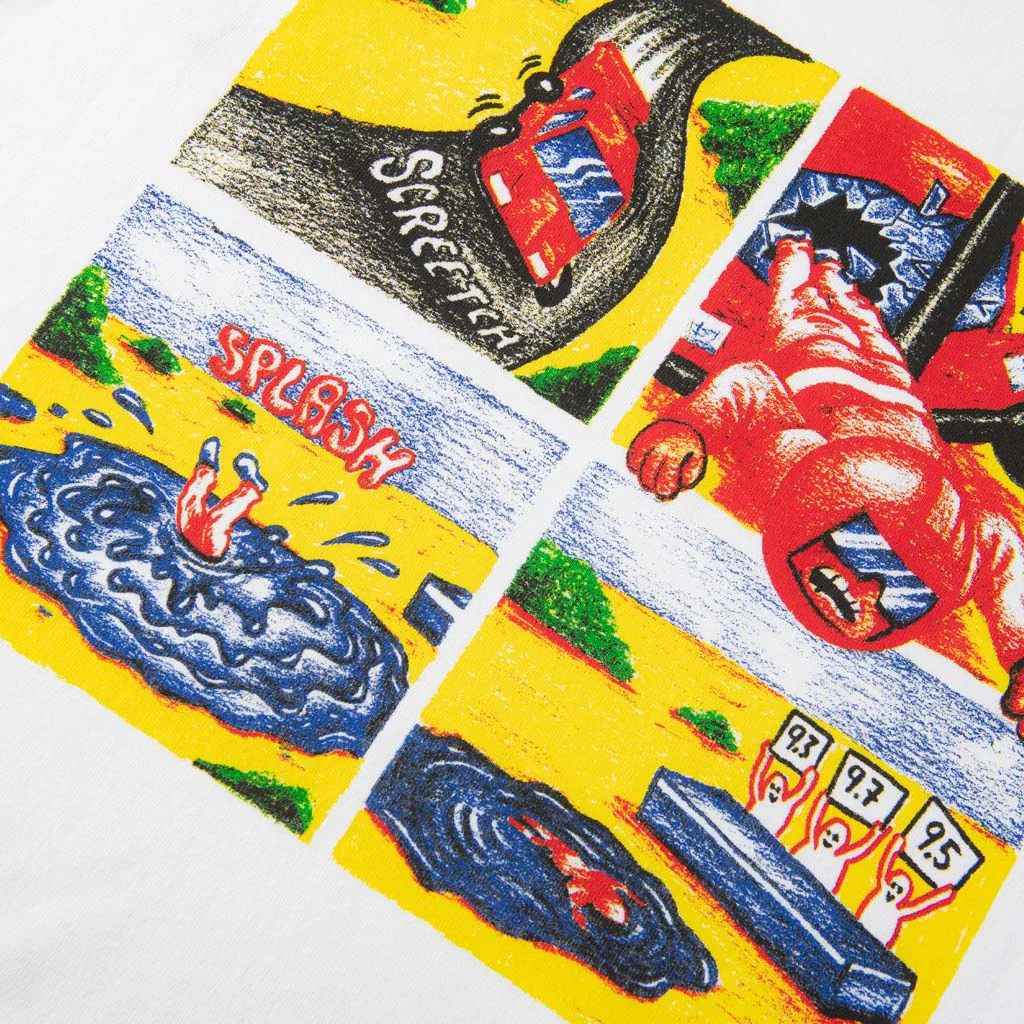 Polar Skate Co. - Crash T-Shirt - White - Image 4