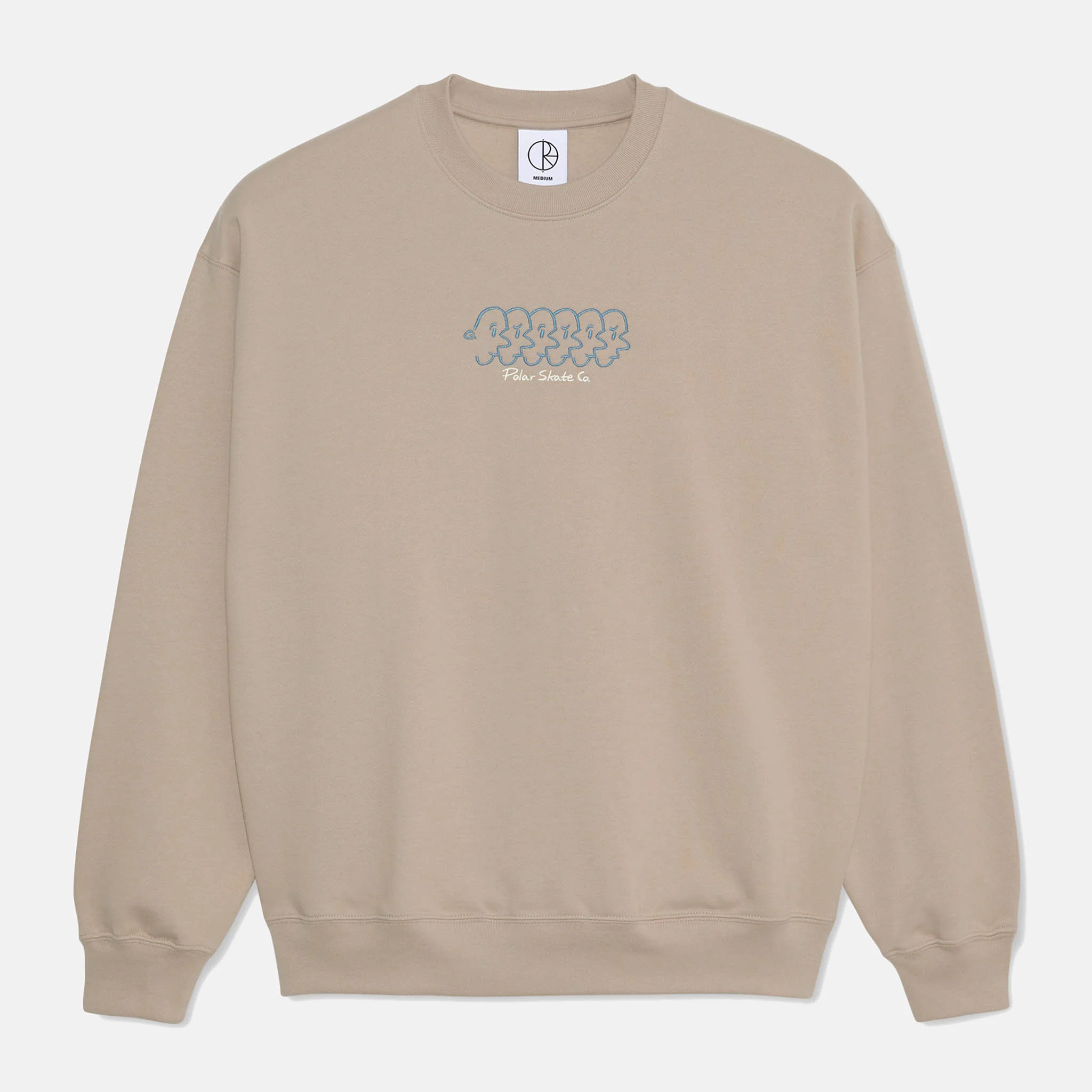 Polar Skate Co. - Dave Faces Crewneck Sweatshirt - Taupe