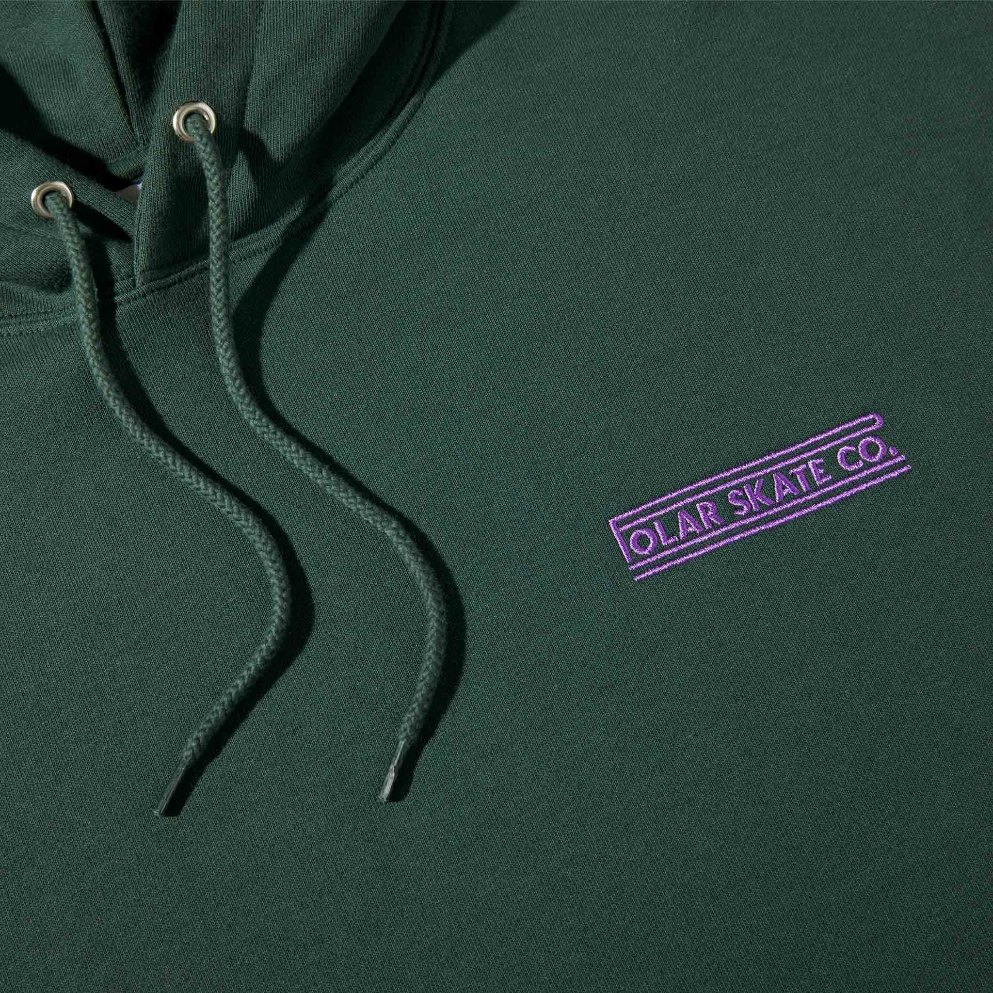 Polar Skate Co. - Dave Stretch Logo Pullover Hooded Sweatshirt - Dark Teal - Image 2