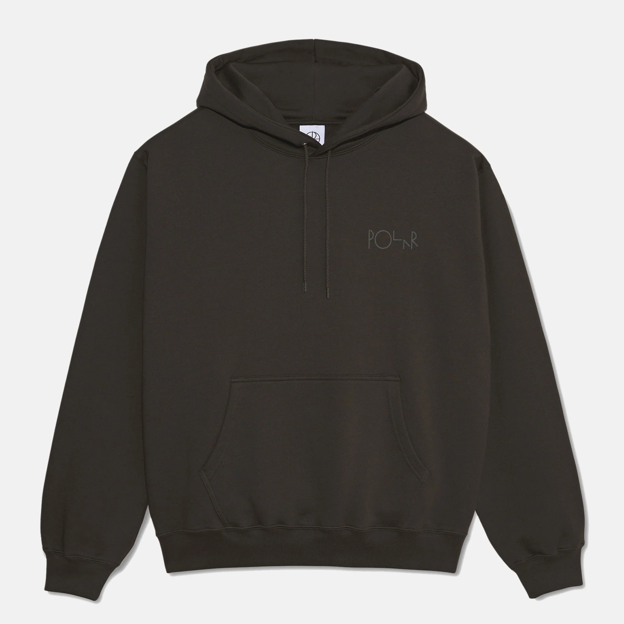 Polar Skate Co. - Dave Stroke Logo Pullover Hooded Sweatshirt - Dirty Black - Image 2
