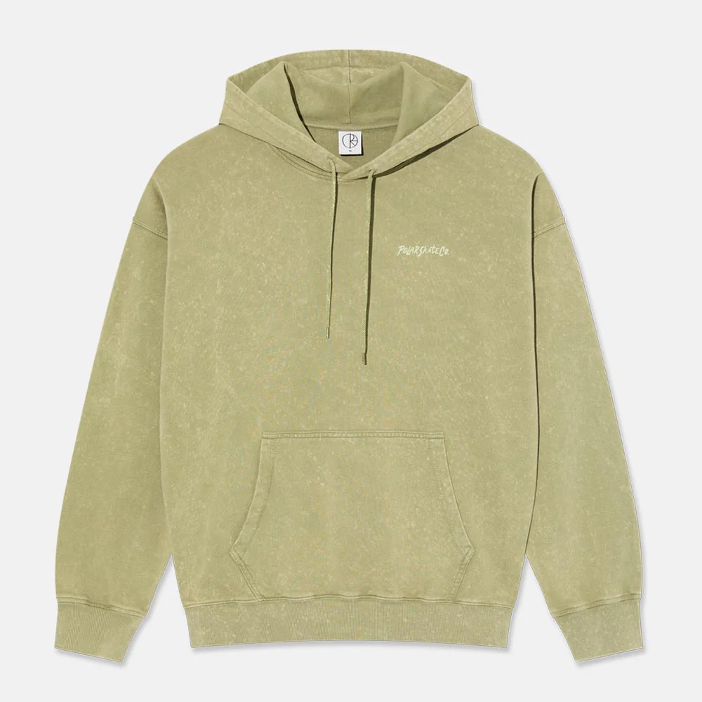 Polar Skate Co. - Frank Acid Surf Logo Pullover Hooded Sweatshirt - Light Green
