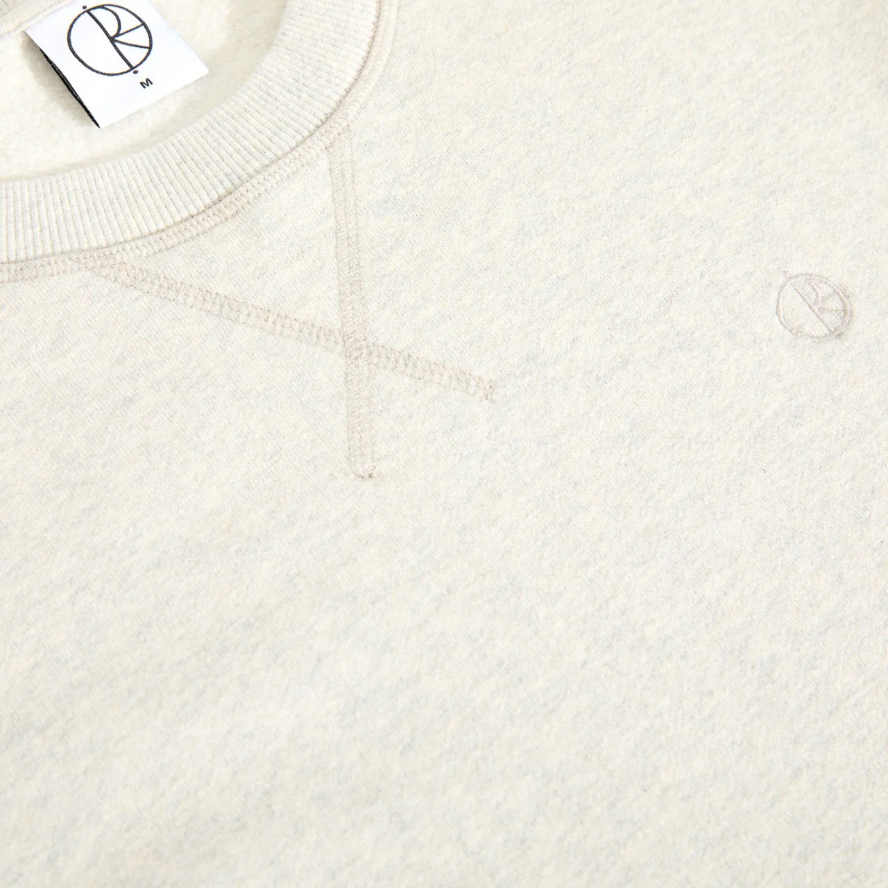 Polar Skate Co. - Frankie Crewneck Sweatshirt - Ivory Grey Melange - Image 3