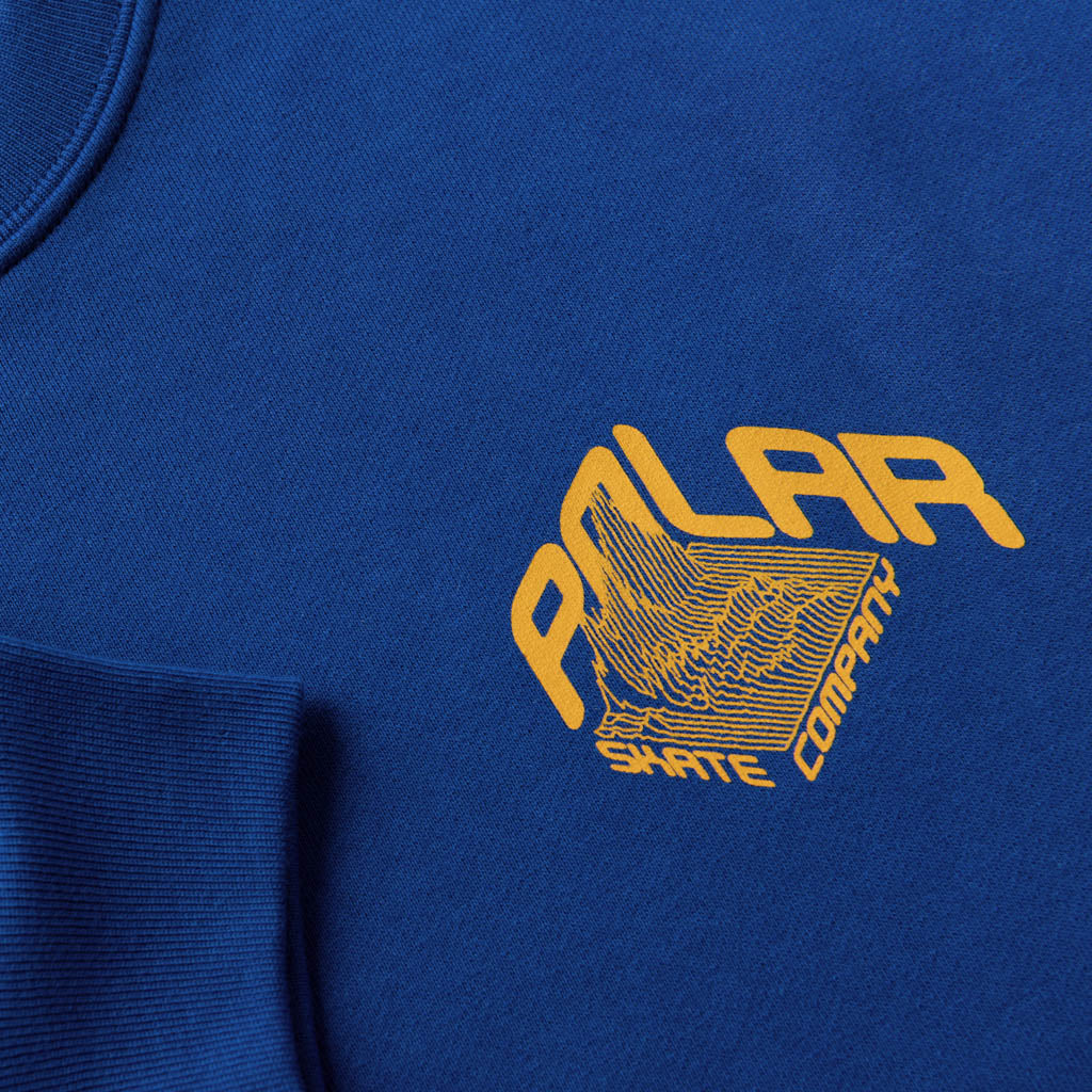 Polar Skate Co. - Graph Dave Crewneck Sweatshirt - Egyptian Blue - Image 2