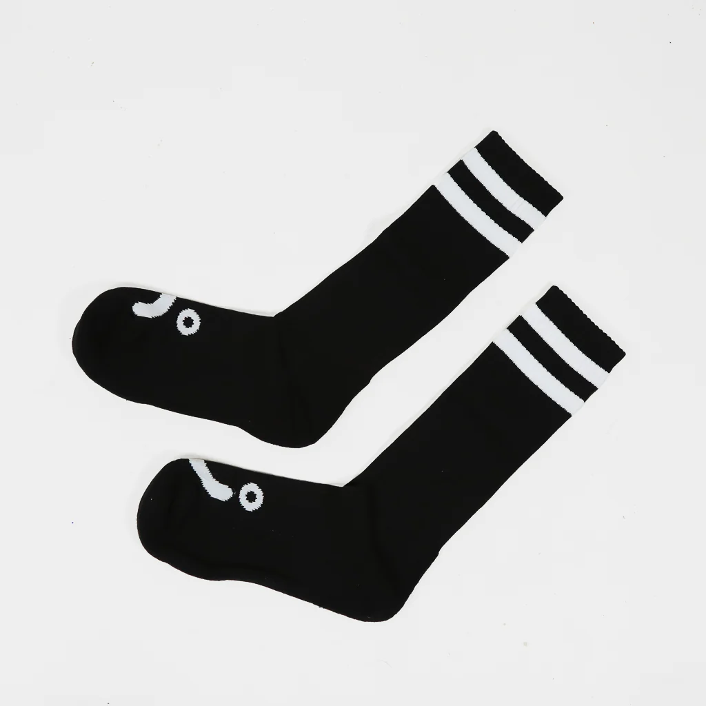 Polar Skate Co. - Happy Sad Long Socks - Black