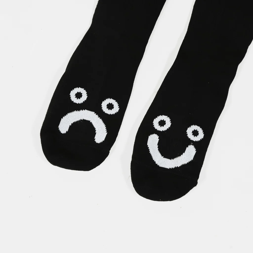 Polar Skate Co. - Happy Sad Long Socks - Black - Image 2
