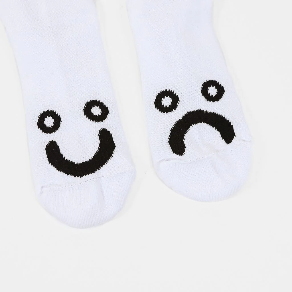 Polar Skate Co. - Happy Sad Socks - White - Image 2