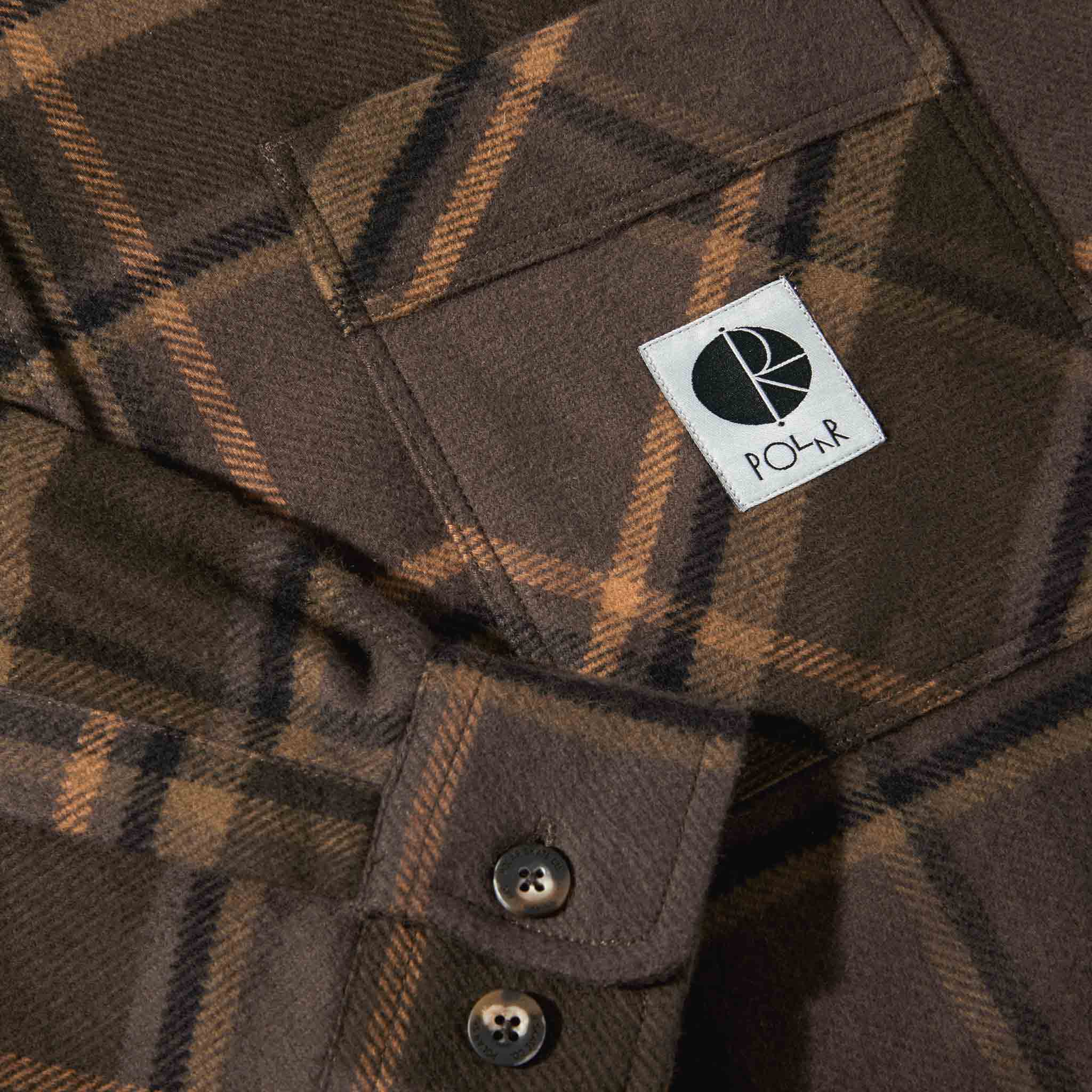 Polar Skate Co. - Mike Flannel Longsleeve Shirt - Brown Mauve - Image 2