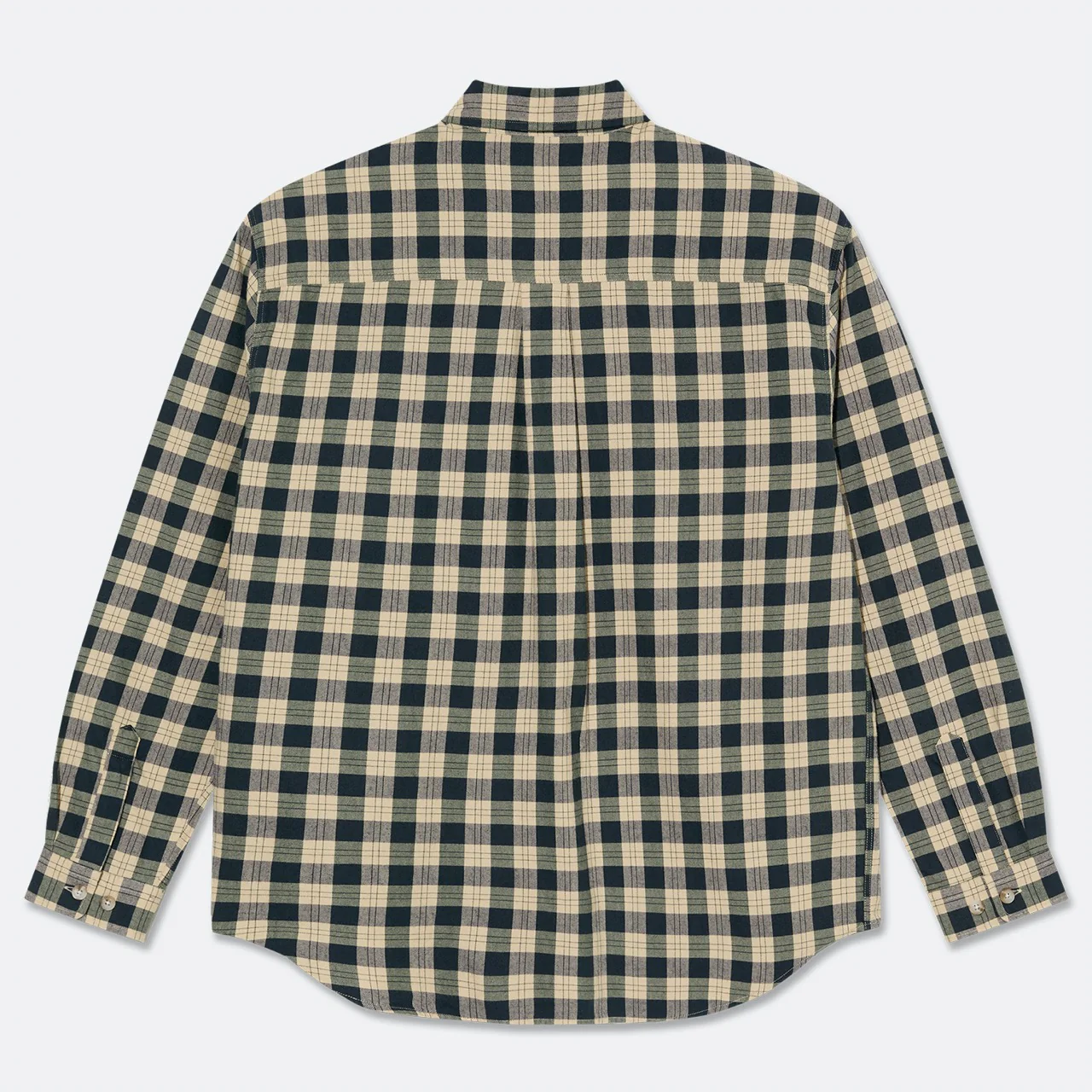 Polar Skate Co. - Mitchell Long Sleeve Shirt - Teal / Butter - Image 3
