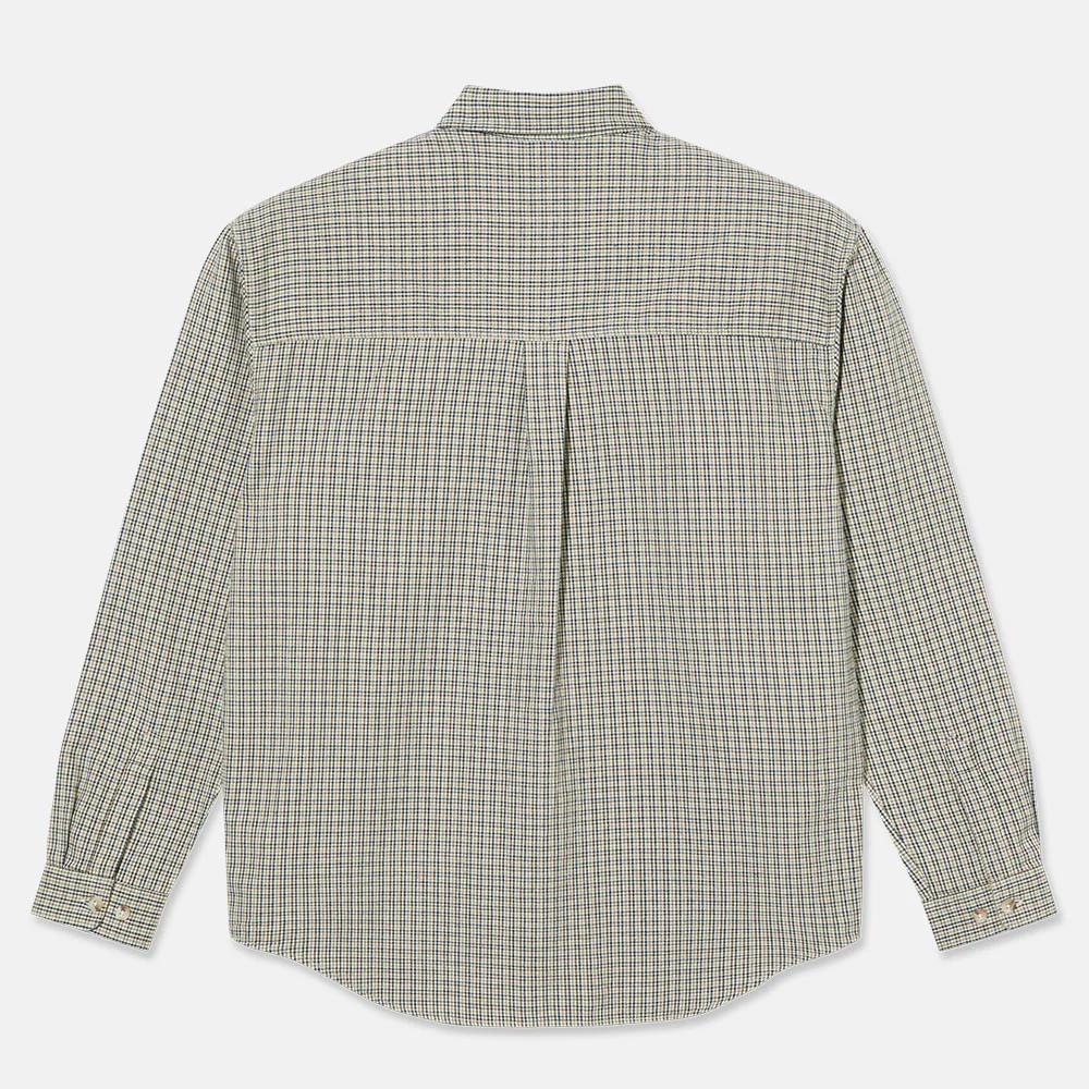 Polar Skate Co. - Mitchell Longsleeve Shirt - Creme Check - Image 3