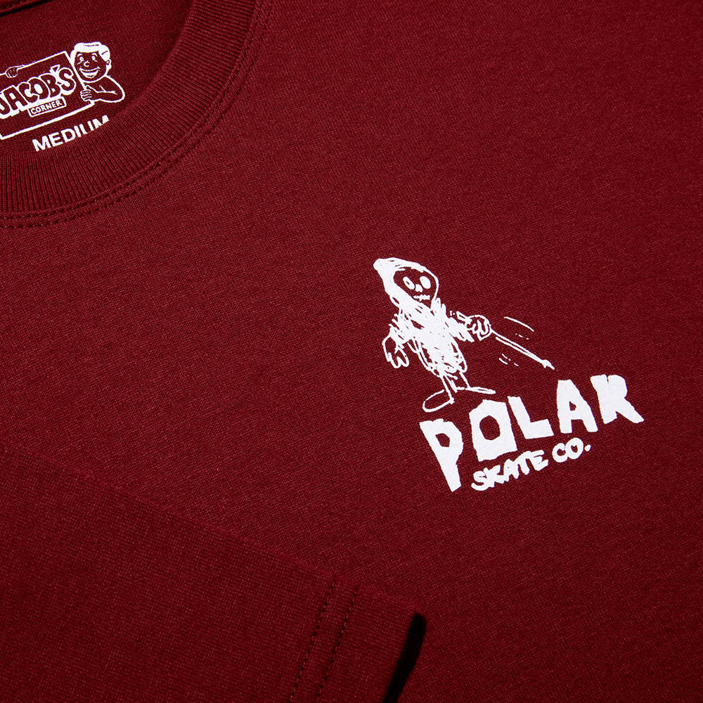 Polar Skate Co. - Reaper T-Shirt - Wine - Image 2