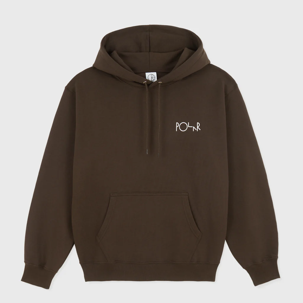 Polar Skate Co. - Stroke Logo Dave Pullover Hooded Sweatshirt - Chocolate - Image 2