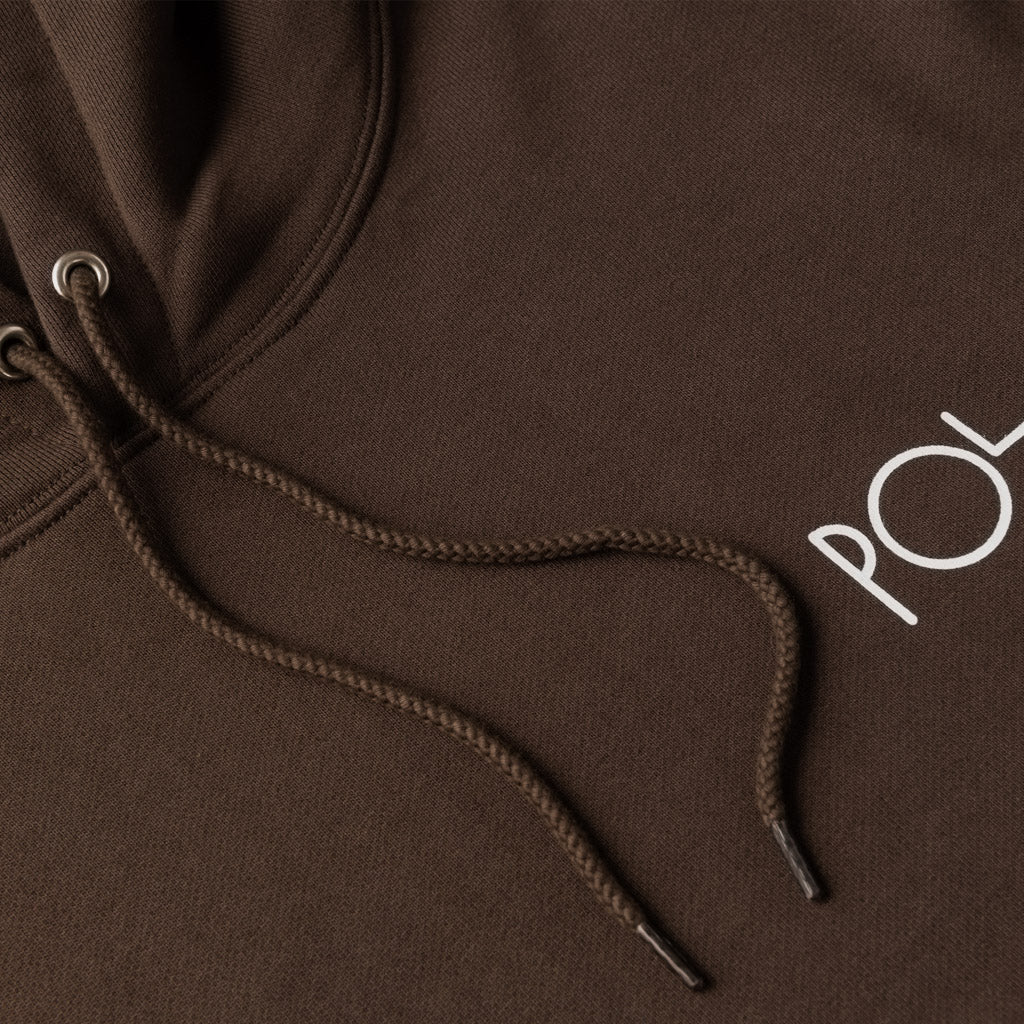 Polar Skate Co. - Stroke Logo Dave Pullover Hooded Sweatshirt - Chocolate - Image 3