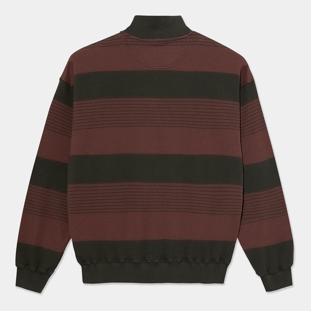 Polar Skate Co. - Surf Half Zip Longsleeve Shirt - Dirty Black / Brownstone - Image 4
