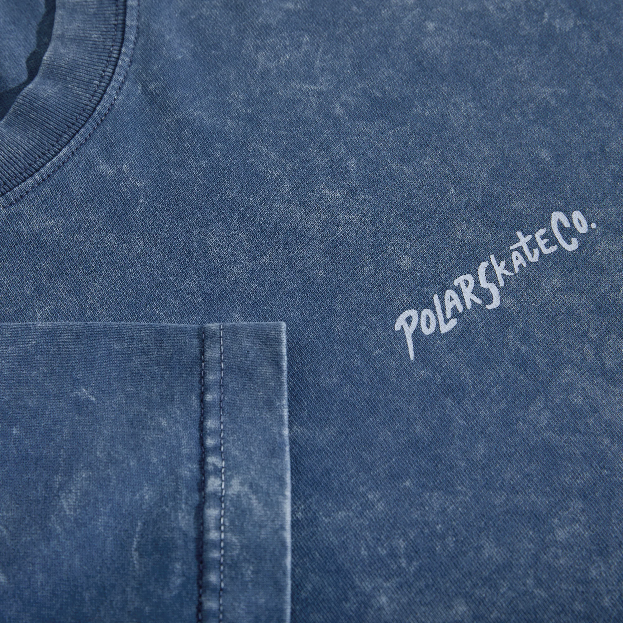 Polar Skate Co. - Surf Logo Acid T-Shirt - Blue - Image 3