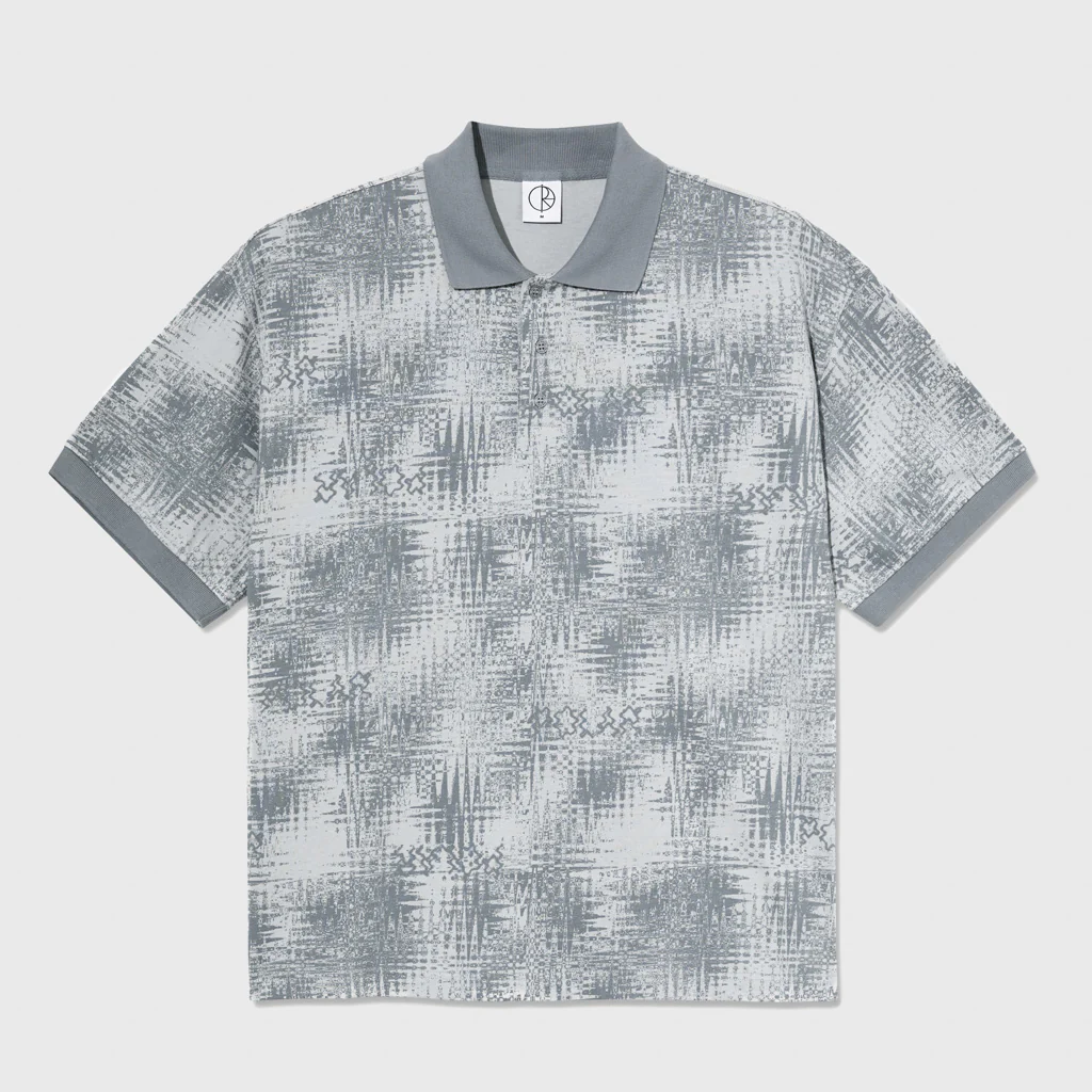 Polar Skate Co. - Surf Short Sleeve Polo Shirt - Scribble / Silver