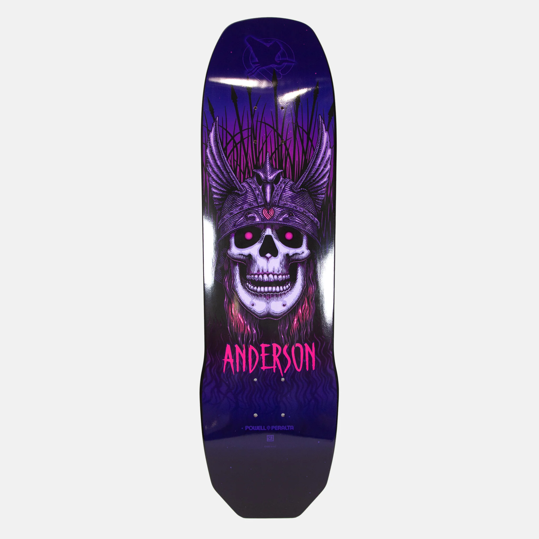 Powell Peralta - 8.45" Andy Anderson Heron Skull Skateboard Deck (Shape 289)