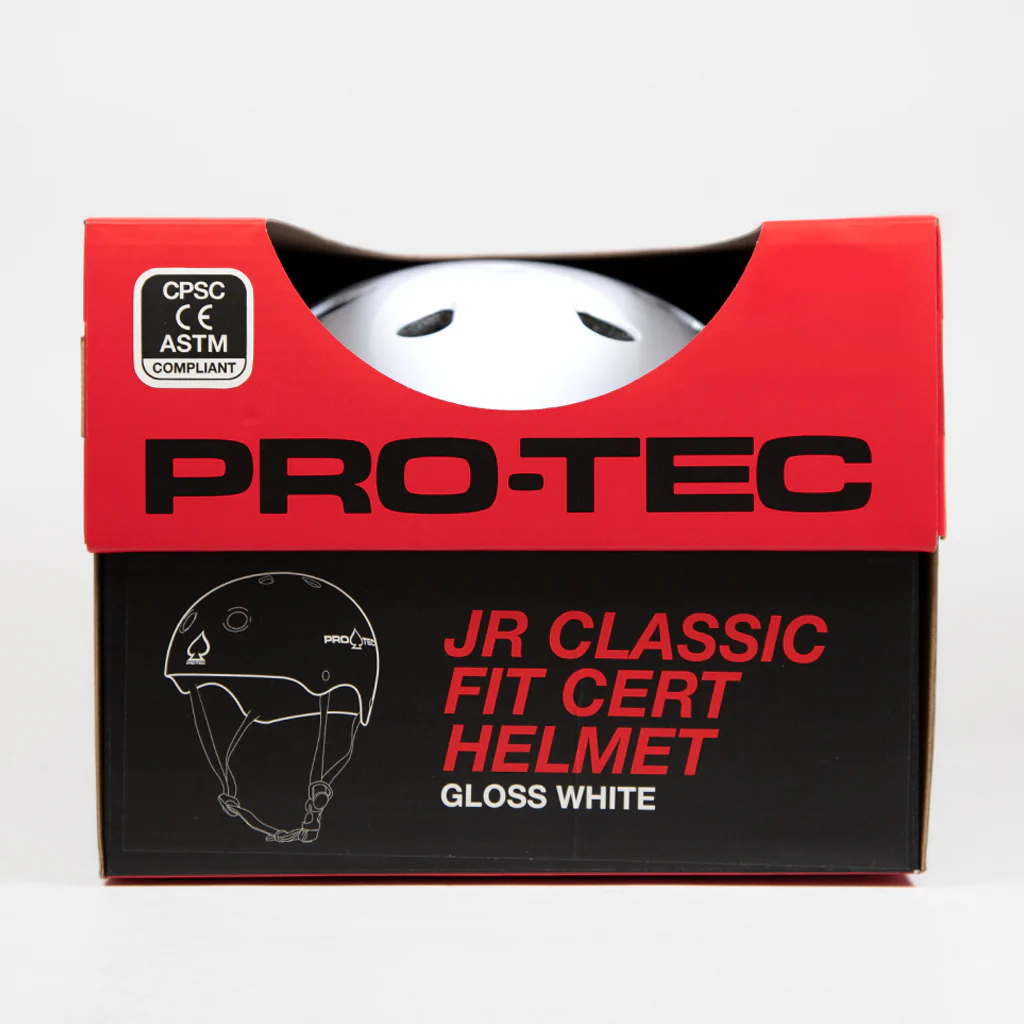 Pro-Tec - Junior Classic Fit Certified Helmet - Gloss White - Image 3