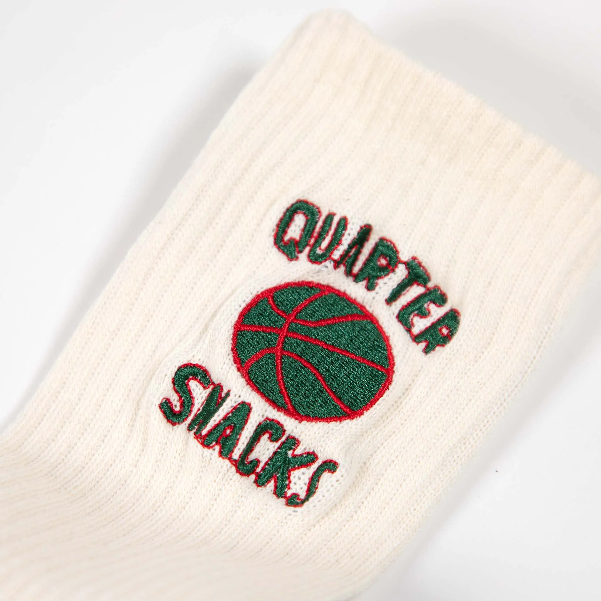 Quartersnacks - Ball Is Life Socks - Cream - Image 2