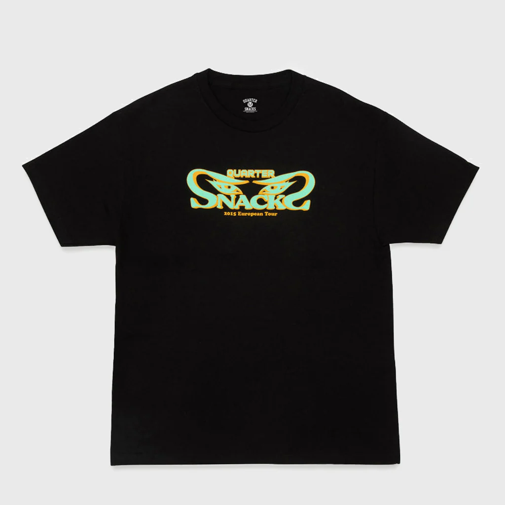 Quartersnacks - Euro Tour T-Shirt - Black