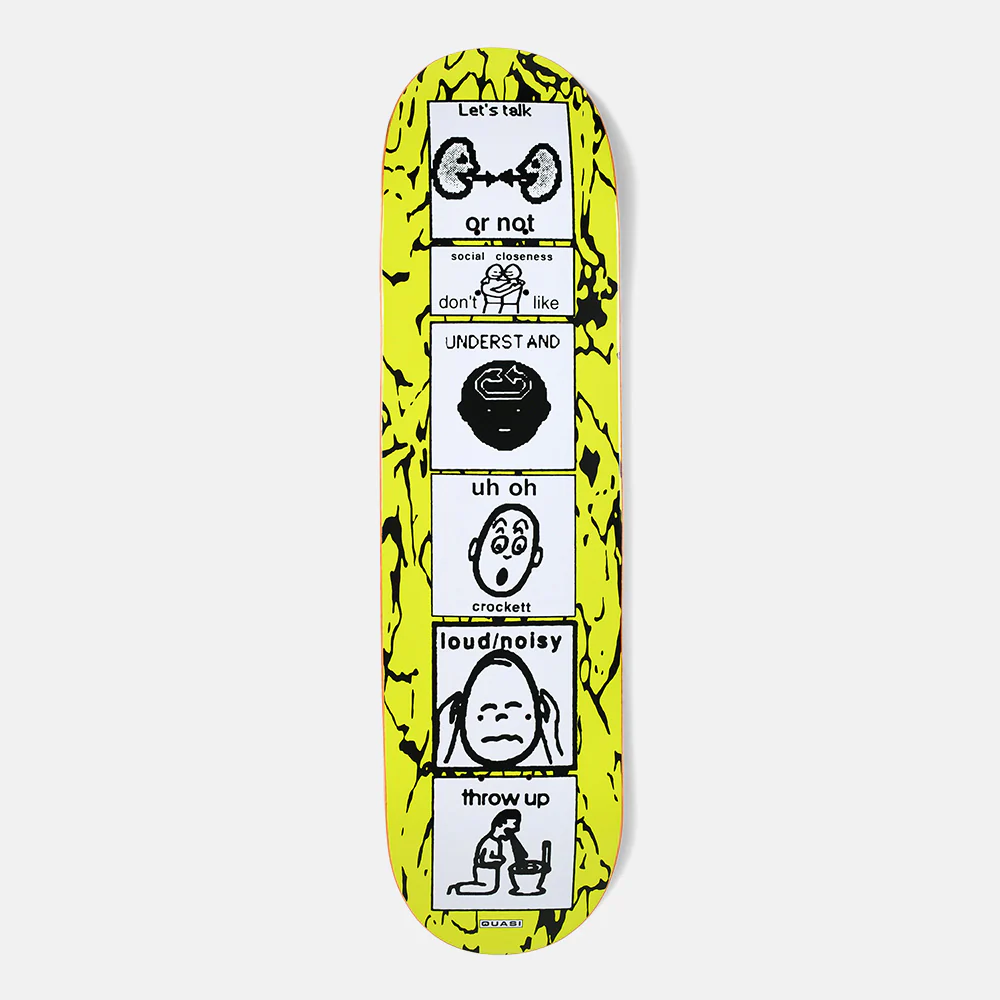 Quasi Skateboards - 8.25" Gilbert Crockett The Puker Skateboard Deck