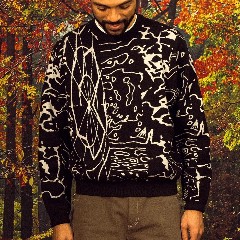 Quasi Skateboards - Proxy Knitted Sweater - Black - Image 2