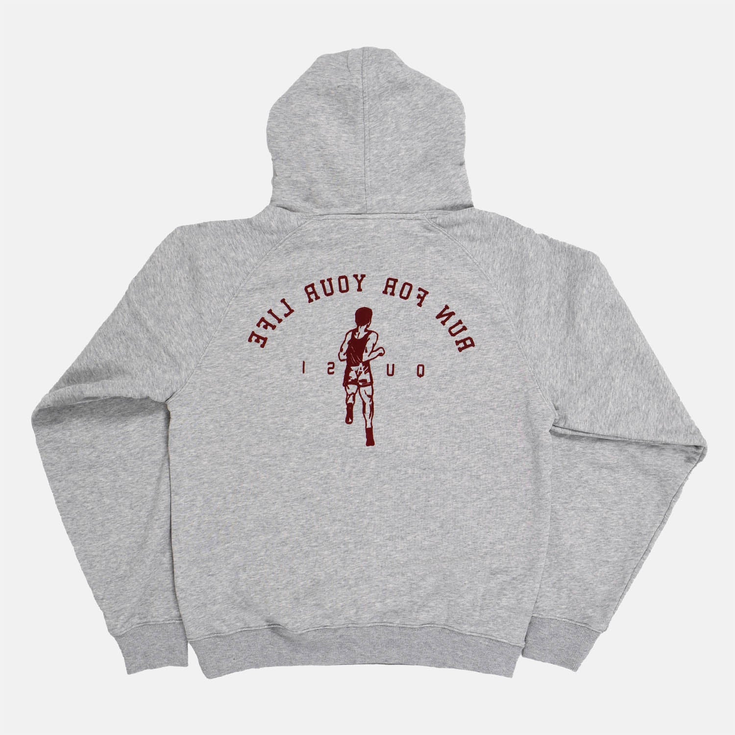 Quasi Skateboards - Run Pullover Hooded Sweatshirt - Heather Grey - Image 2