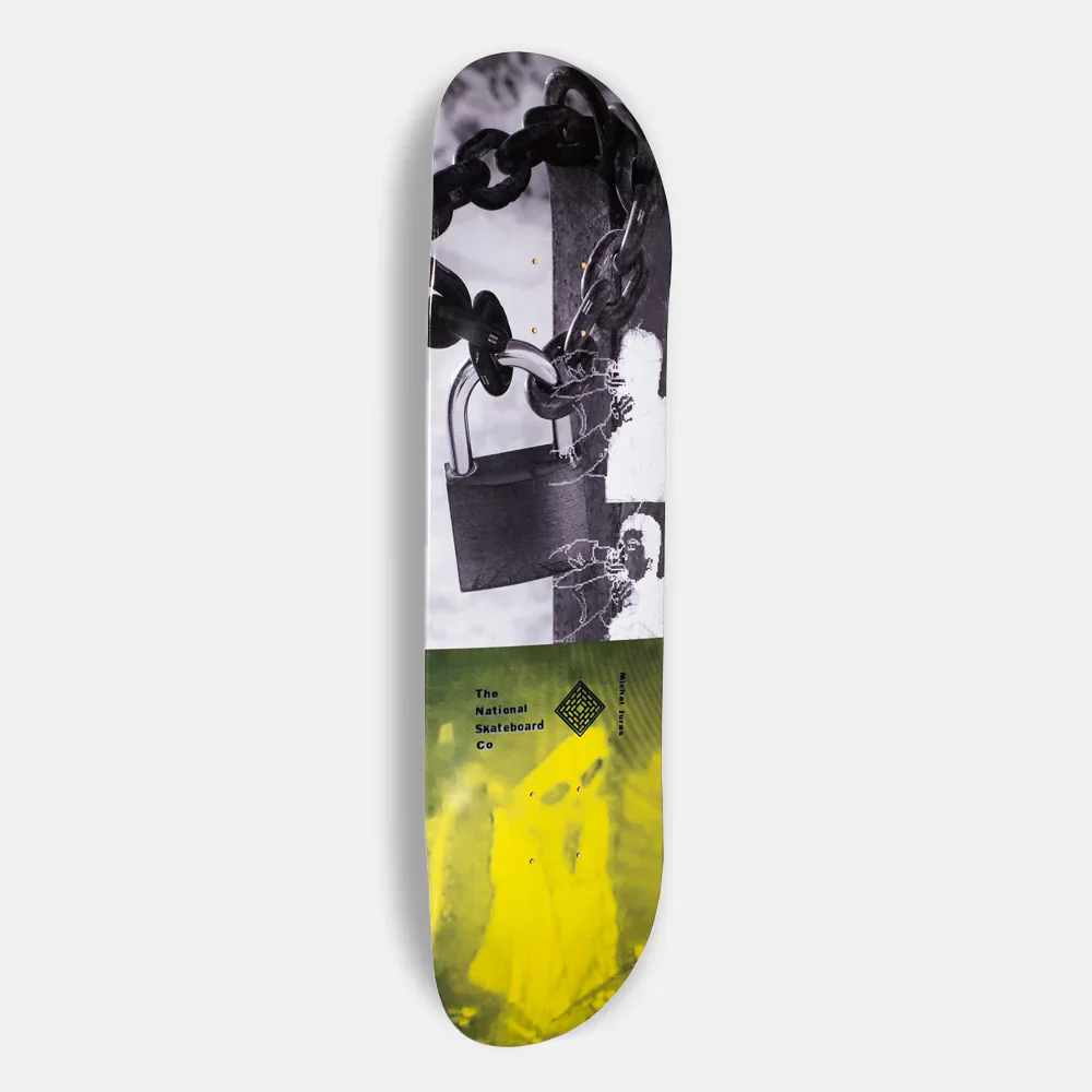 The National Skateboard Co. - 8.125" REAL BAD TIME: MICHAL  MEDIUM CONCAVE SKATEBOARD DECK - 8.125”