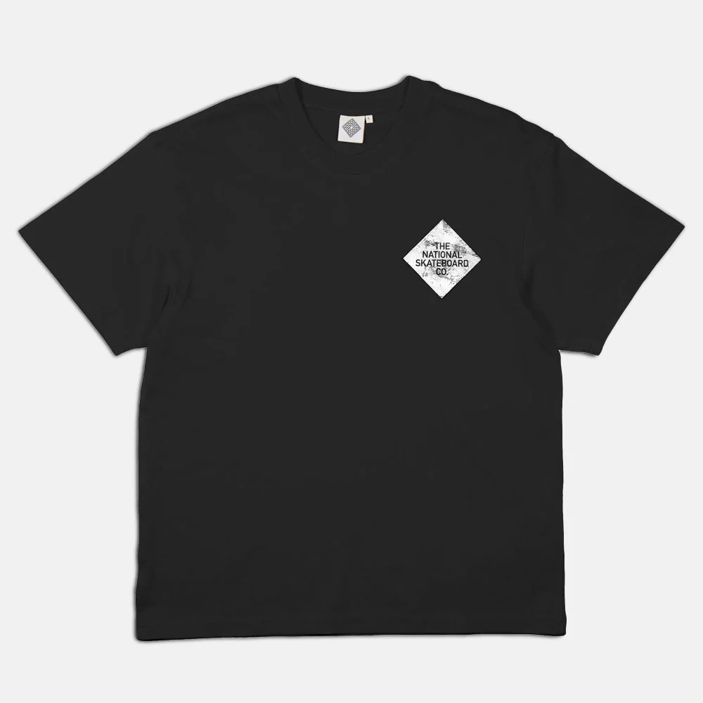The National Skateboard Co. - RIVER MAN SHORT SLEEVE TEE - BLACK - Image 2