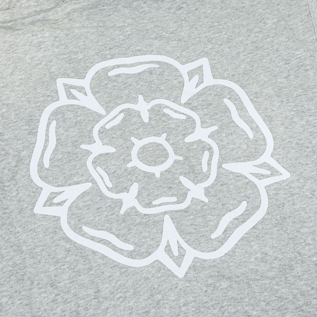 Don't Mess With Yorkshire - Rose Zip Hooded Sweatshirt - Grey - Image 4