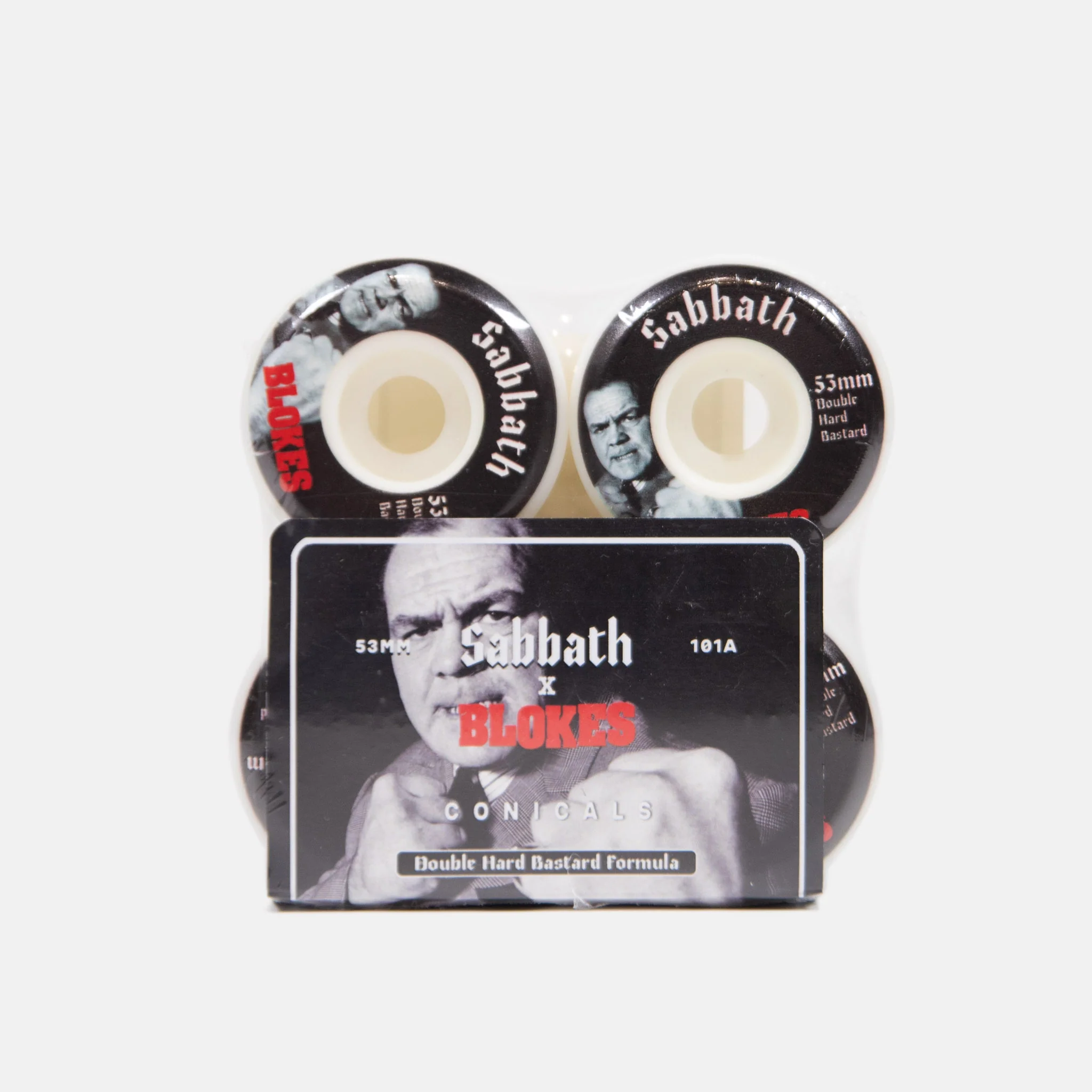 Sabbath Wheels - 53mm (101a) Blokes Conical Skateboard Wheels - Image 2
