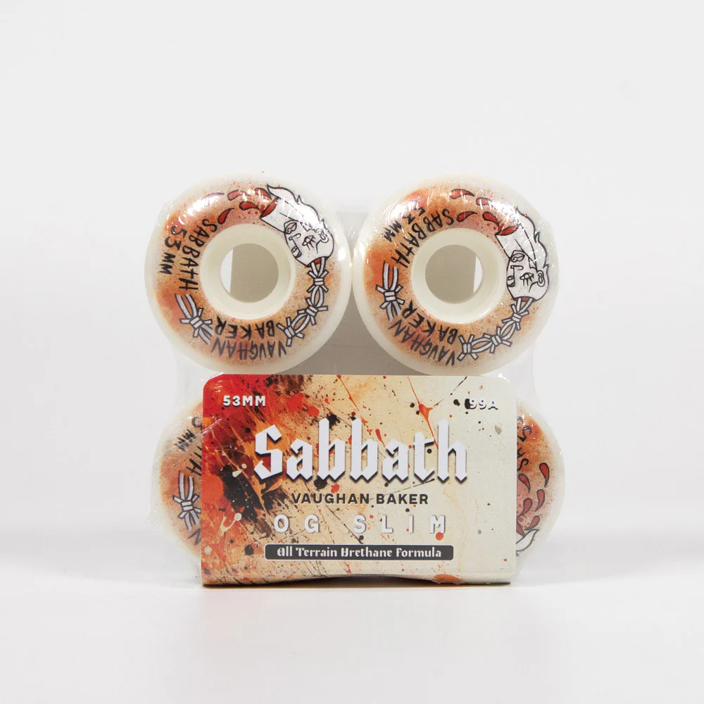 Sabbath Wheels - 53mm (99a) Vaughan Baker OG Slim Skateboard Wheels - Image 2