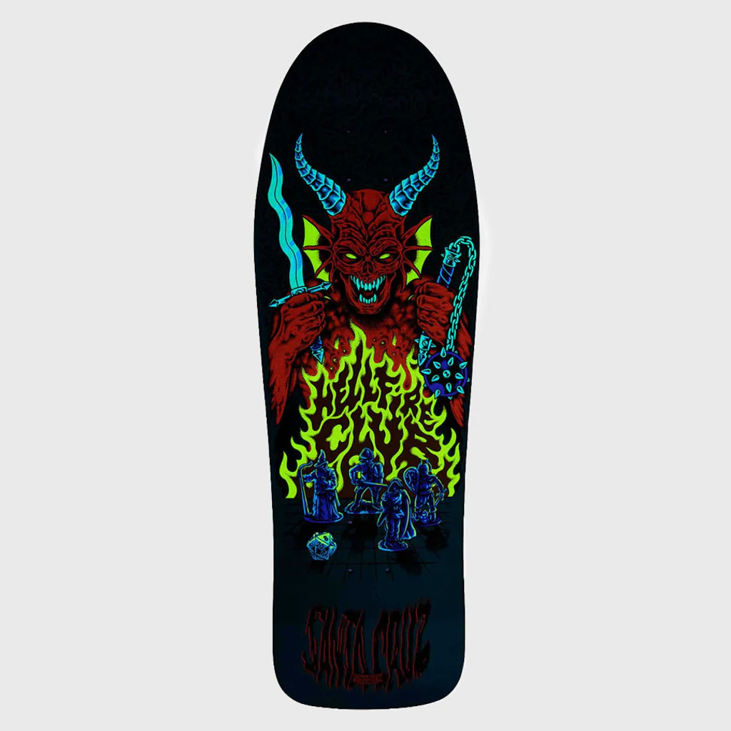 Santa Cruz - 10.07" Stranger Things Knox Hellfire Skateboard Deck - Blue - Image 2