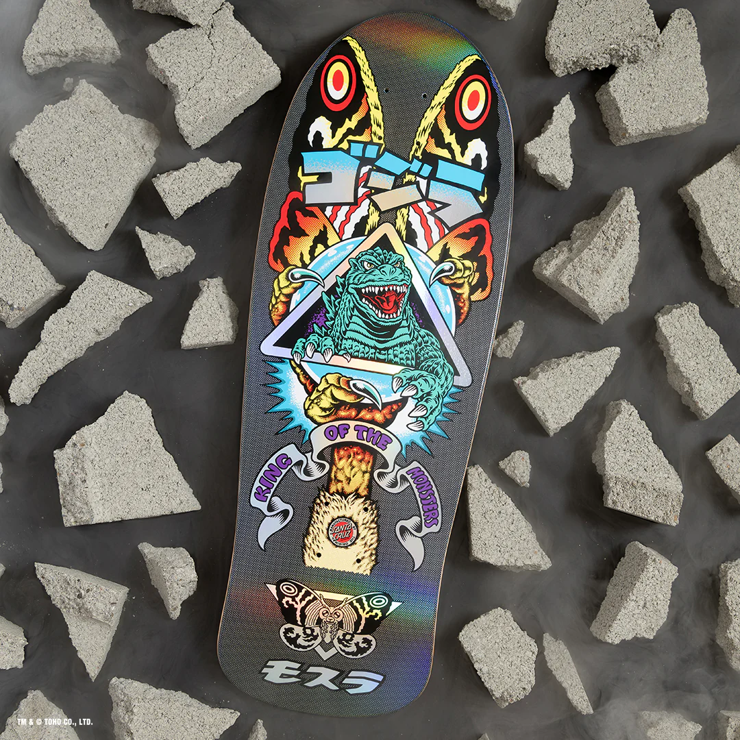 Santa Cruz - 10.538" Godzilla Mothra Natas Skateboard Deck - Image 2