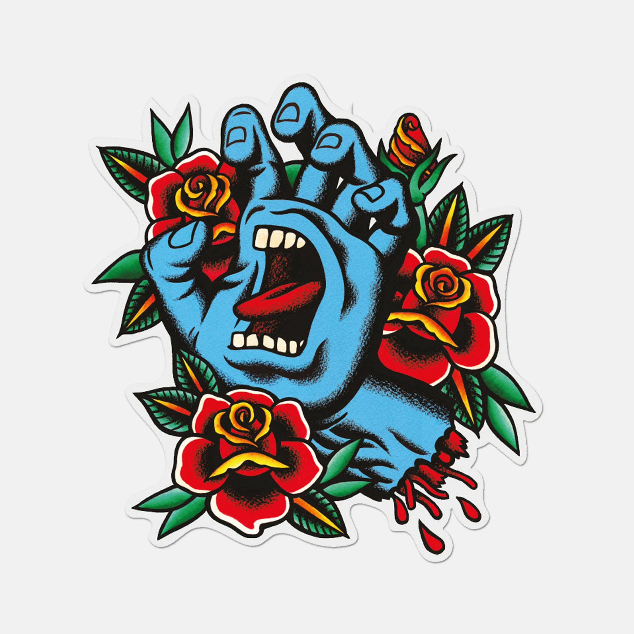 Santa Cruz - 4.25" Screaming Flash Sticker - Multi
