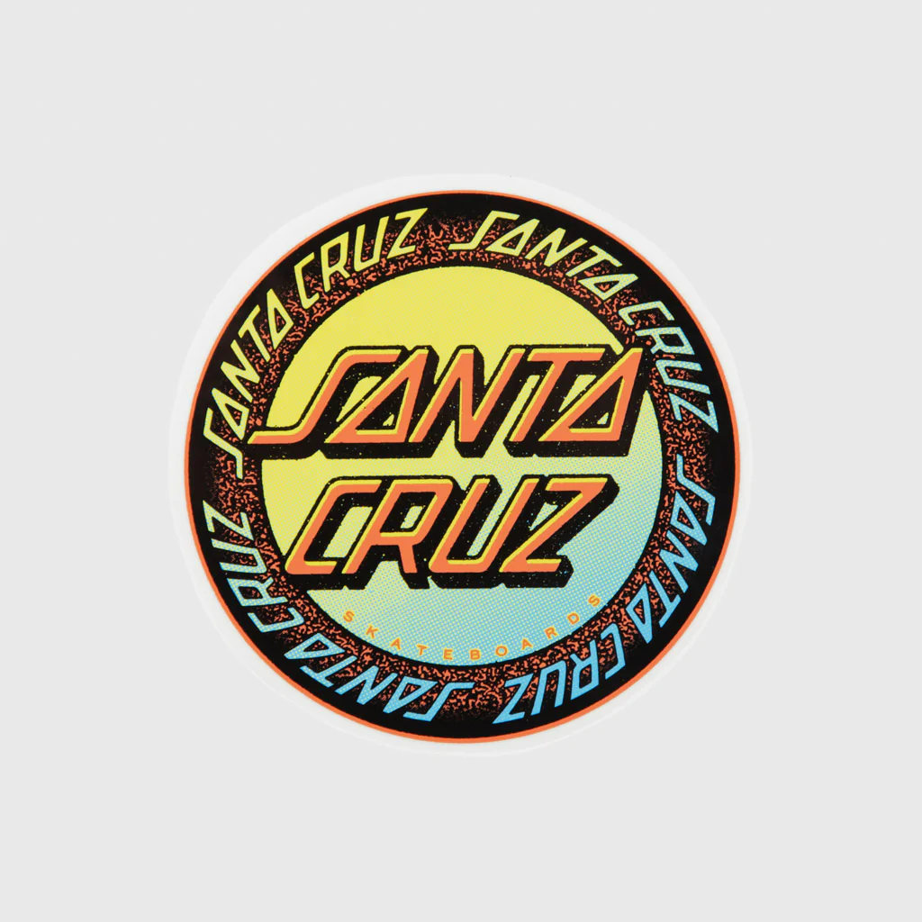 Santa Cruz - 4" Loud Ringed Dot Sticker - Multi