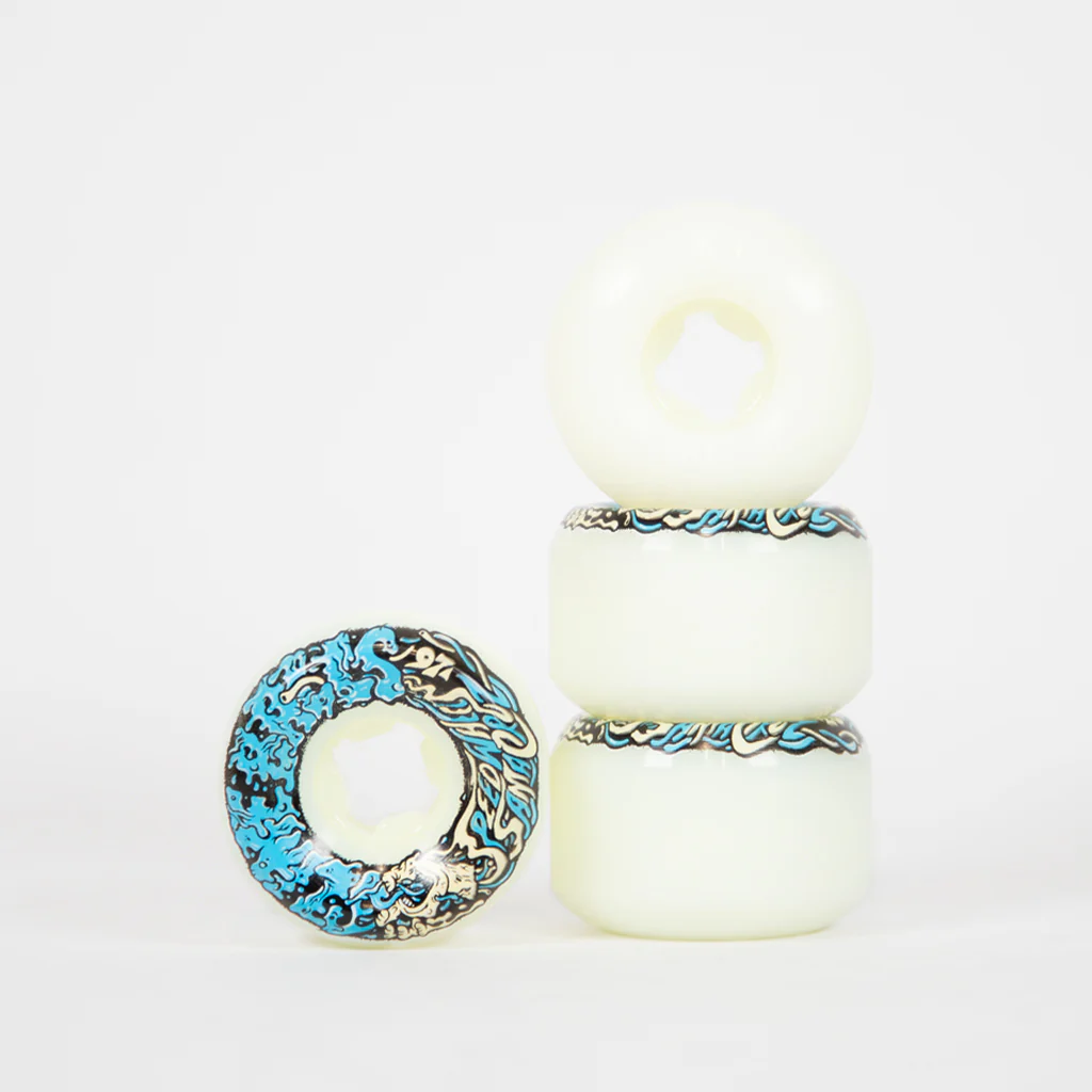 Santa Cruz - 53mm (97a) Slime Balls Vomit Mini II Skateboard Wheels - White