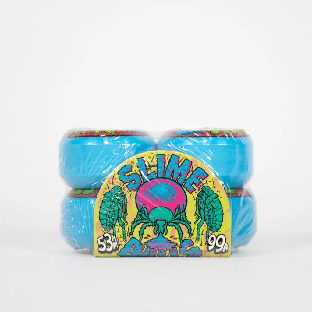 Santa Cruz - 53mm (99a) Slime Balls Flea Balls Skateboard Wheels - Blue - Image 2